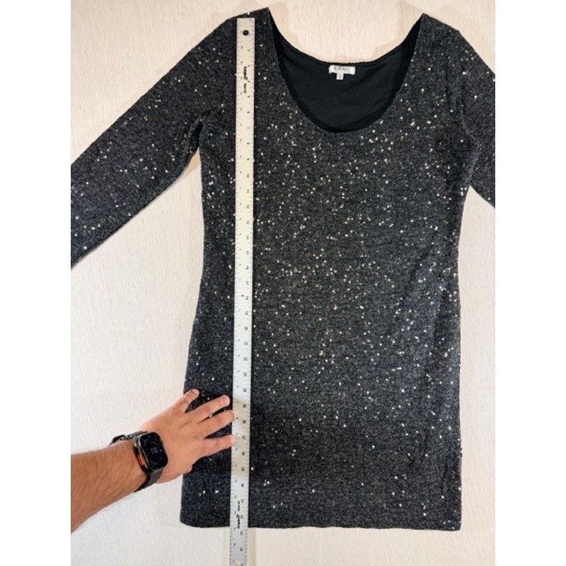 Buffalo David Bitton Buffalo David Bitton Dress Size Large Black Sequin Bodycon Size L / US 10 / IT 46 - 5 Thumbnail