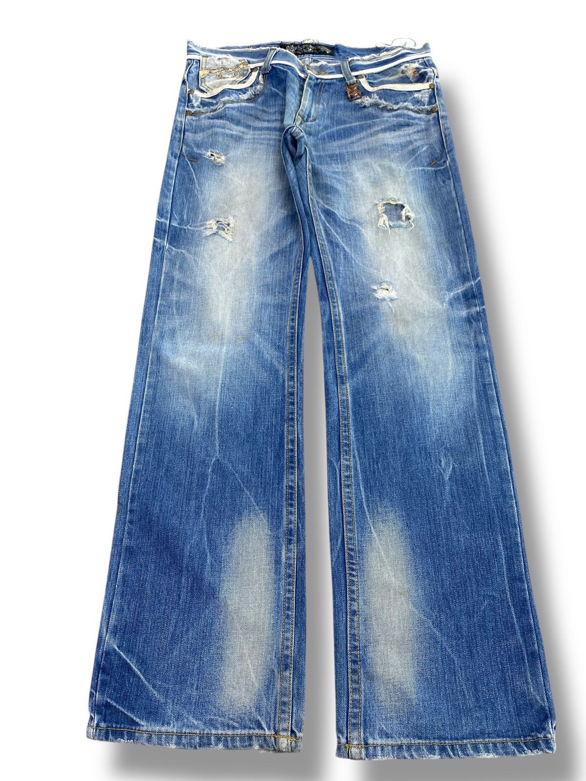 Japanese Brand Japanese Brand Redpepper Faded Wash Distressed Style Size US 35 - 1 Thumbnail