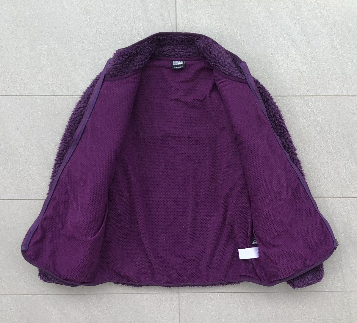 Japanese Brand First Down USA Pile Sherpa Purple Jacket Size US L / EU 52-54 / 3 - 10 Thumbnail