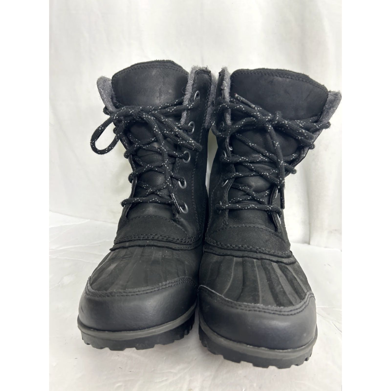 SOREL Sorel Meribel Lace Up Black Leather Boot Women Size 8 Winter Shoe Boots Size US 8 / IT 38 - 5 Thumbnail