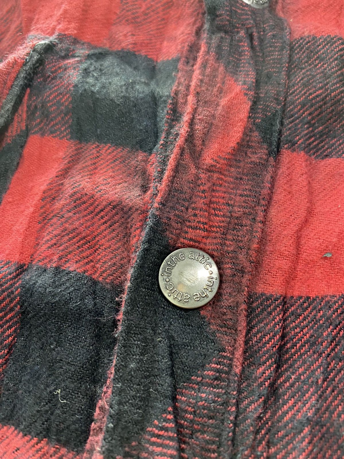 If Six Was Nine × In The Attic × Vintage 2000s in the attic plaid tartan chain stitch embrodiry shirt Size US L / EU 52-54 / 3 - 7 Thumbnail