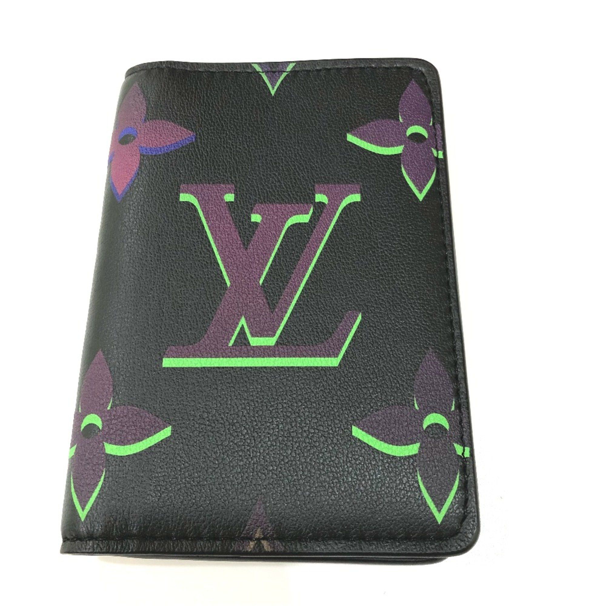 Louis Vuitton Louis Vuitton M82372 Monogram pass case/business Card Case Black Size ONE SIZE - 1 Thumbnail