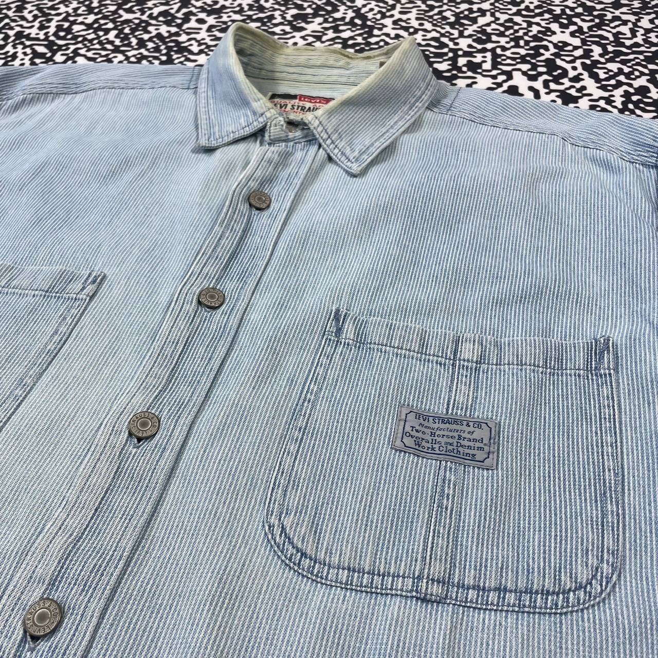 Levi's Vintage Clothing Vintage 90s Levis Rare Western Work Wear Style Shirt Size US L / EU 52-54 / 3 - 5 Thumbnail
