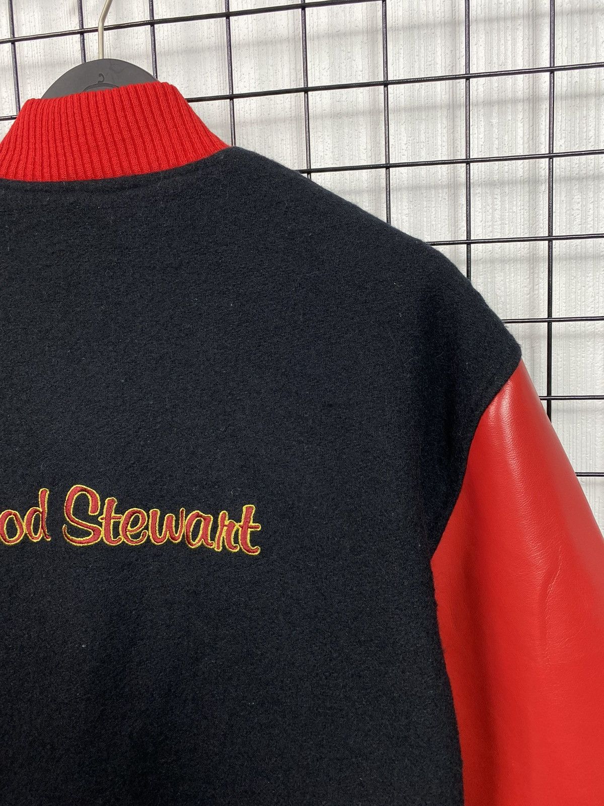 Band Tees × Vintage Super Rare Rod Stewart “Smiler” (album 1974) Varsity jacket Size US L / EU 52-54 / 3 - 19 Thumbnail