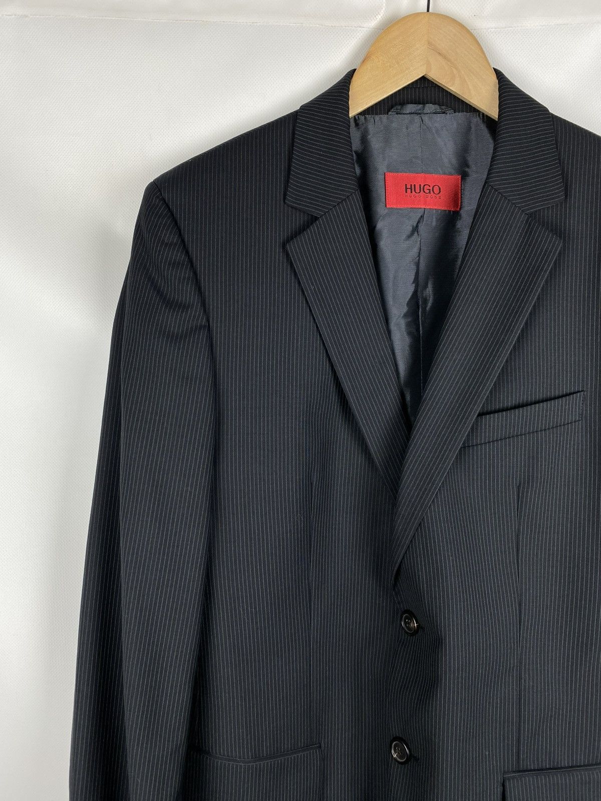 Hugo Boss Hugo Boss Aamon / Hago wool striped blazer jacket sportcoat Size 38R - 4 Thumbnail