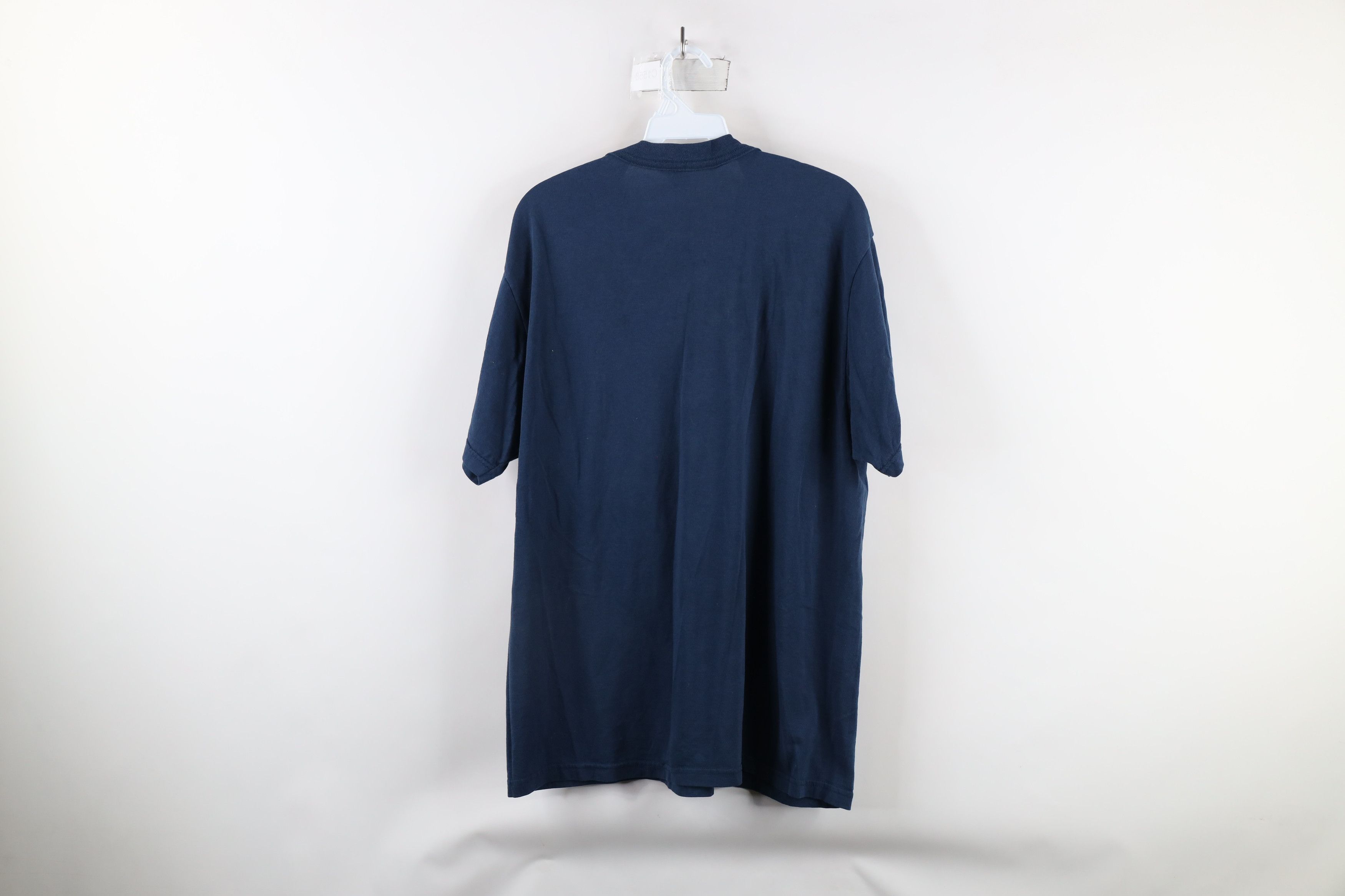 Vintage Vintage 90s Streetwear Short Sleeve Pocket T-Shirt Blue Size US XL / EU 56 / 4 - 11 Thumbnail