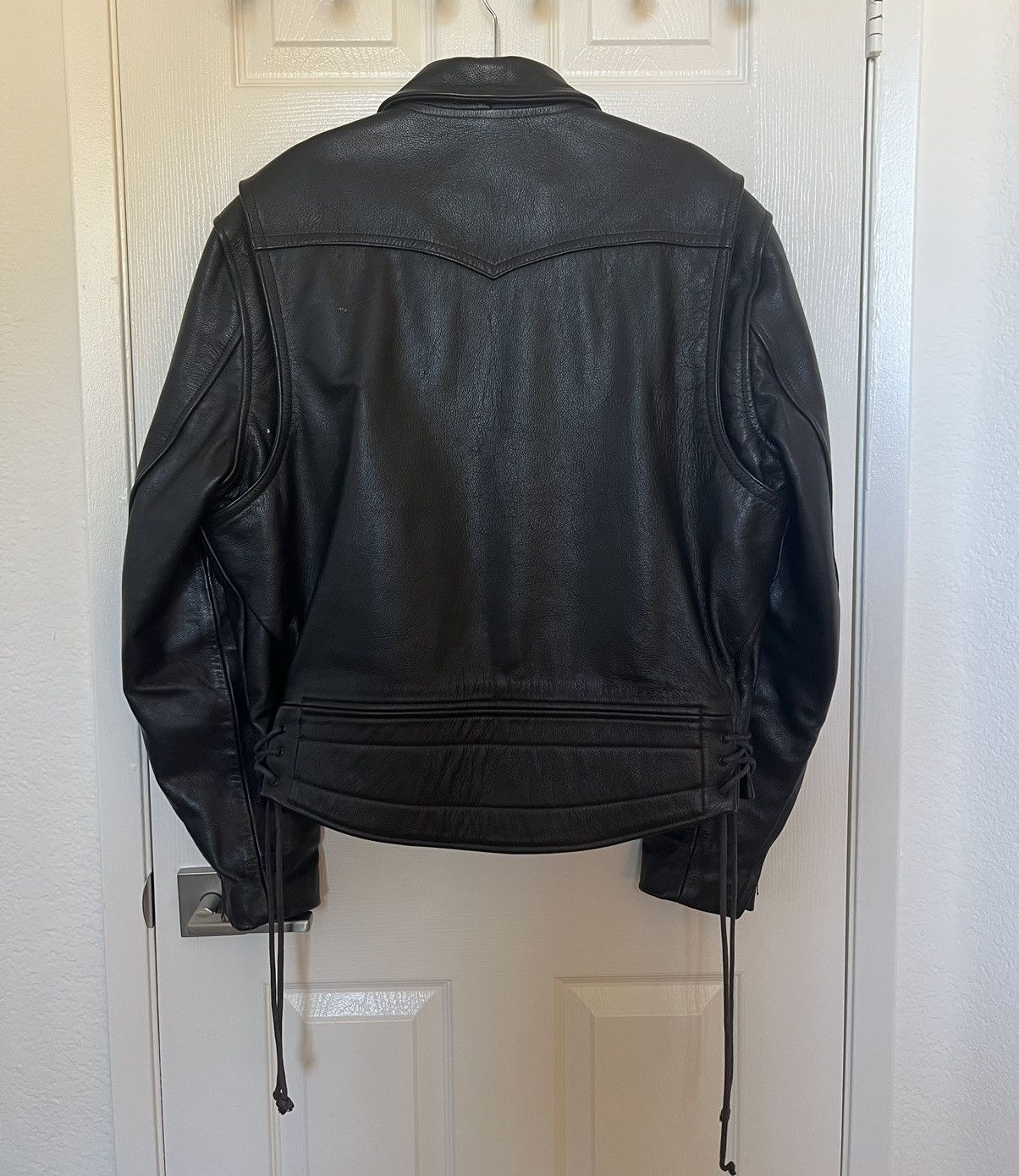 Vintage Heavyweight Leather Jacket Size US L / EU 52-54 / 3 - 2 Thumbnail