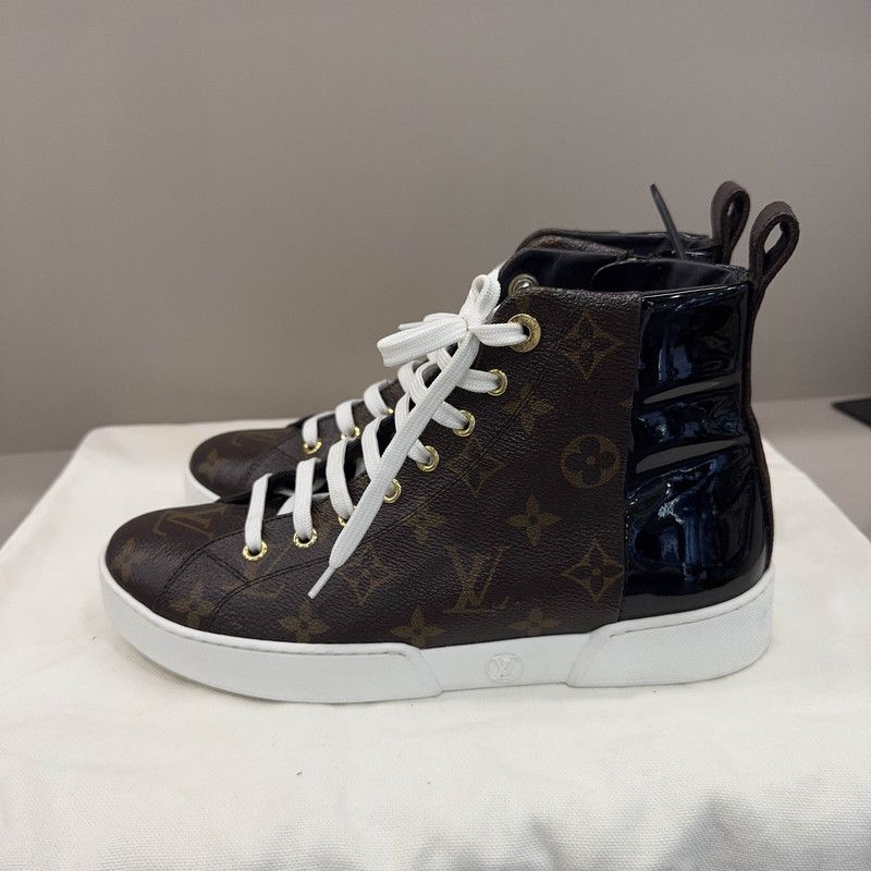 Louis Vuitton Louis Vuitton Casual Fashion Sneakers in Black Brown 0089 Size US 7.5 / EU 40-41 - 1 Thumbnail