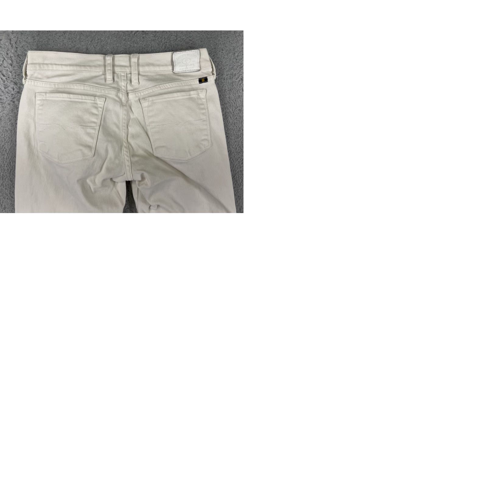 Lucky Brand Lucky Brand Jeans 2 White Denim Skinny Tapered Cotton Blend Stretch Womens Size 26" / US 2 / IT 38 - 10 Thumbnail
