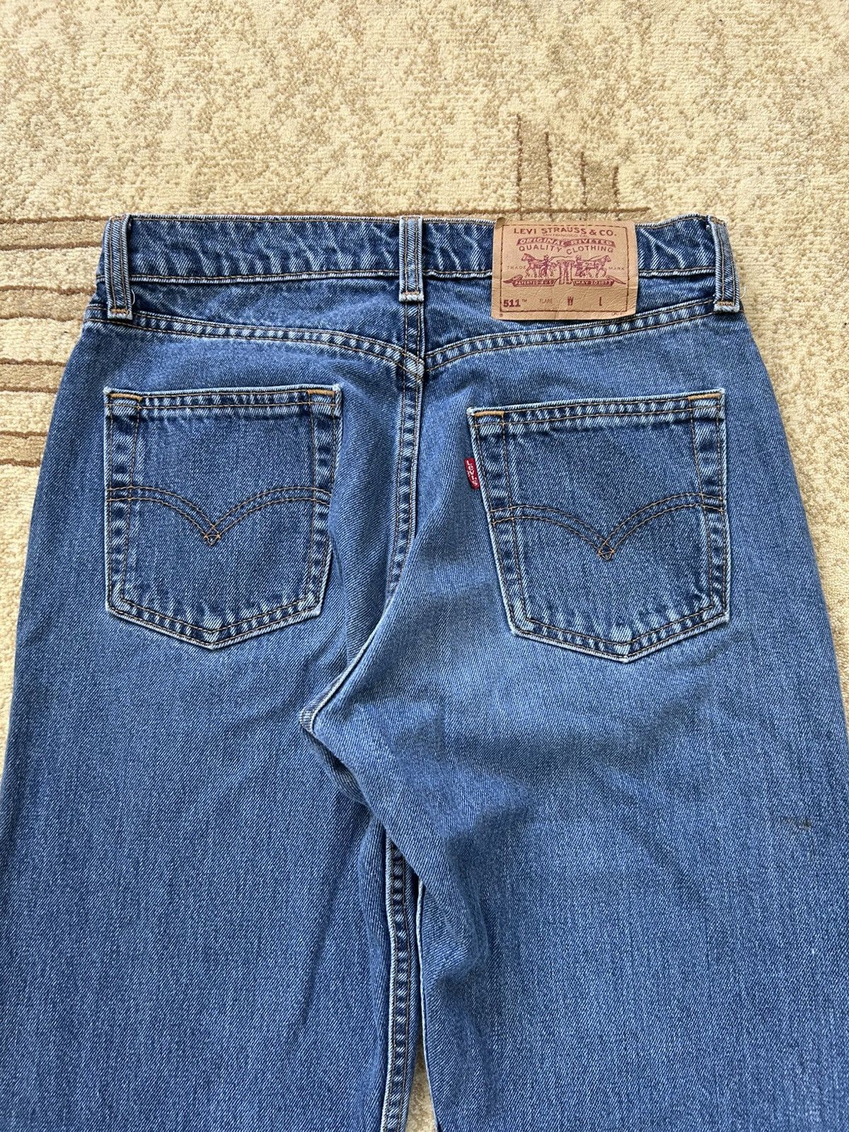 Levi's × Vintage Vintage 90s Levis 511 Flared Denim Jeans Size US 30 / EU 46 - 3 Thumbnail