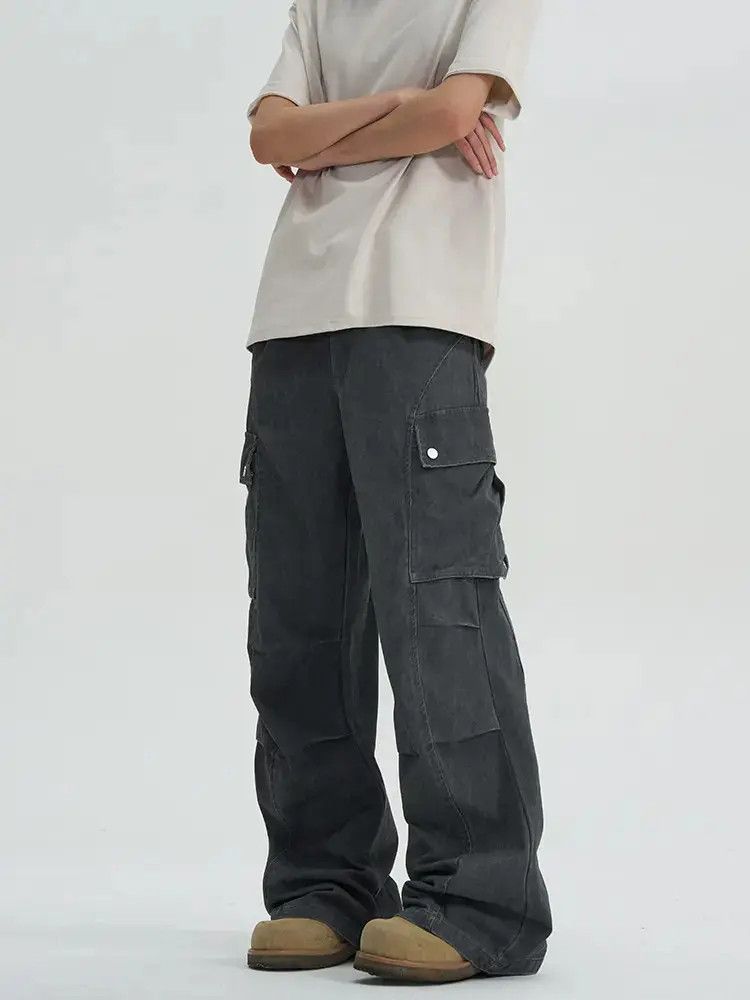 Japanese Brand × Jean Gray Cargo Denim Jeans Size US 32 / EU 48 - 1 Thumbnail