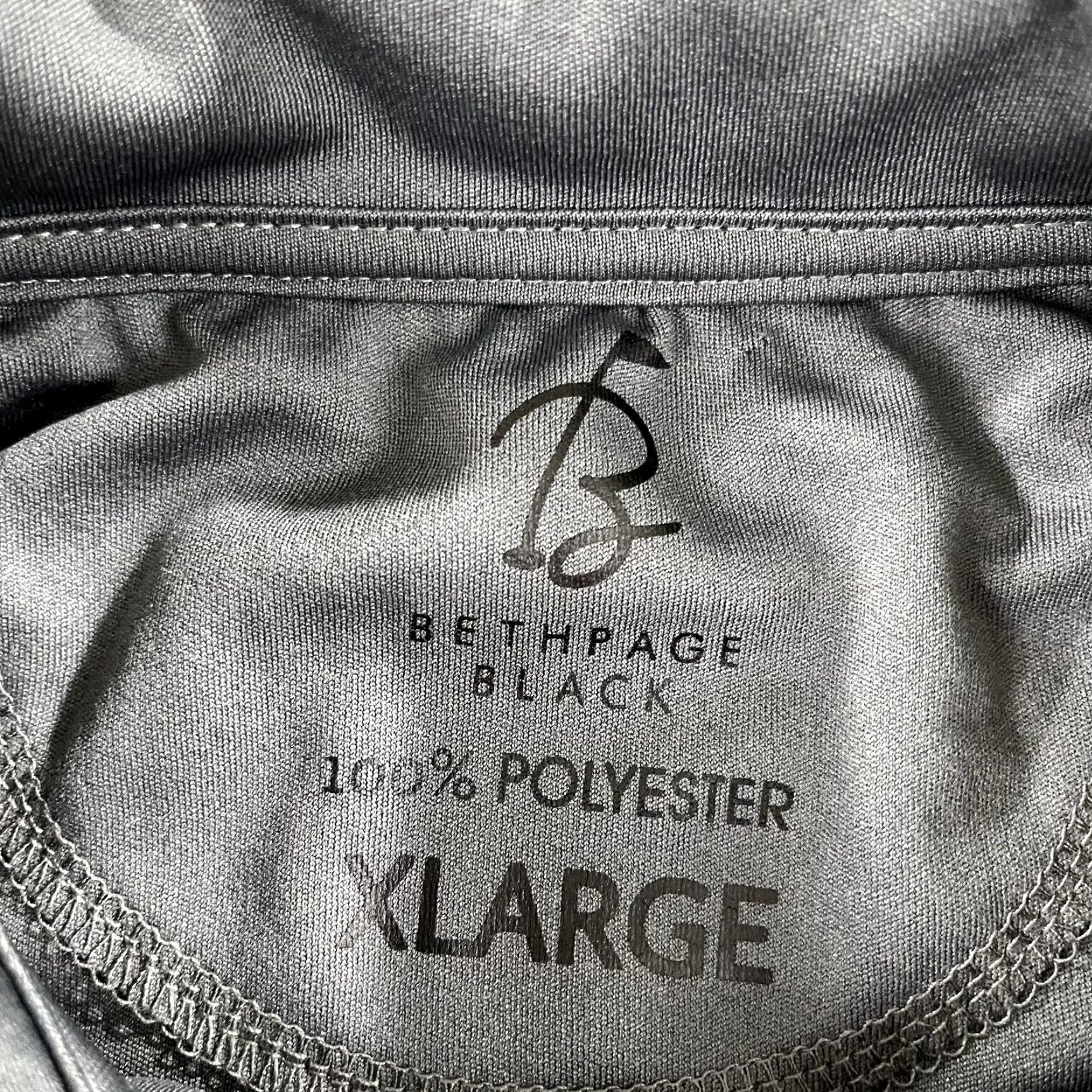 Vintage Bethpage Black Polo Shirt Mens XL Gray Golf Performance Logo Button Size US XL / EU 56 / 4 - 3 Thumbnail