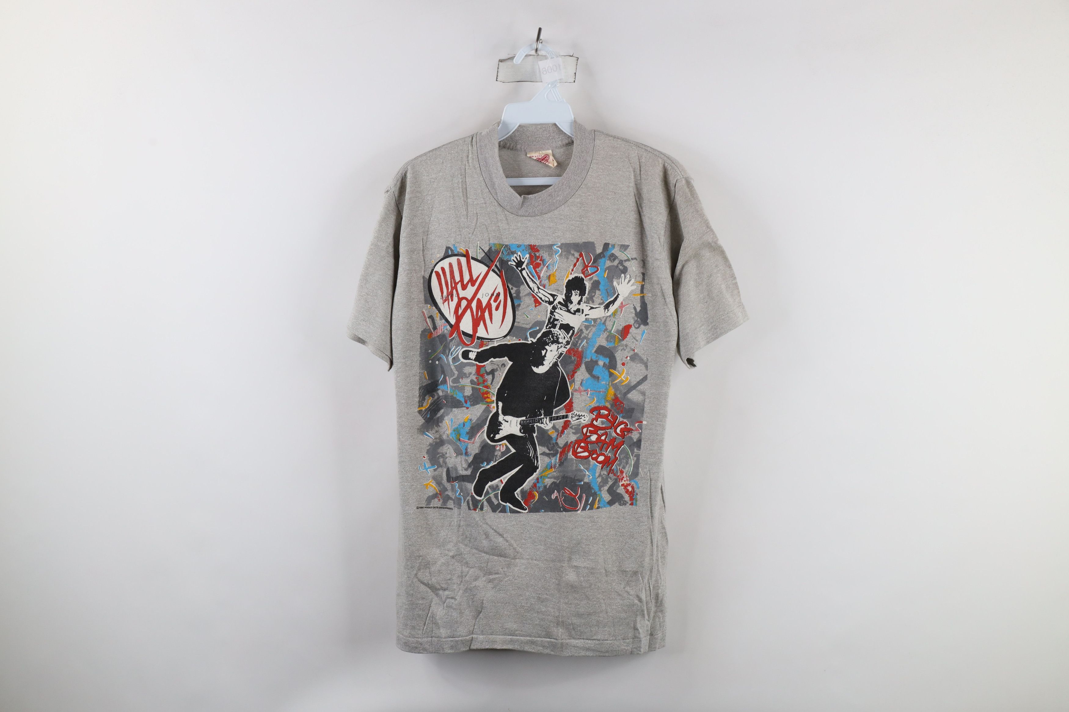 Vintage Vintage 80s Boom Tour Hall and Oates Band T-Shirt Gray USA Size US L / EU 52-54 / 3 - 1 Thumbnail