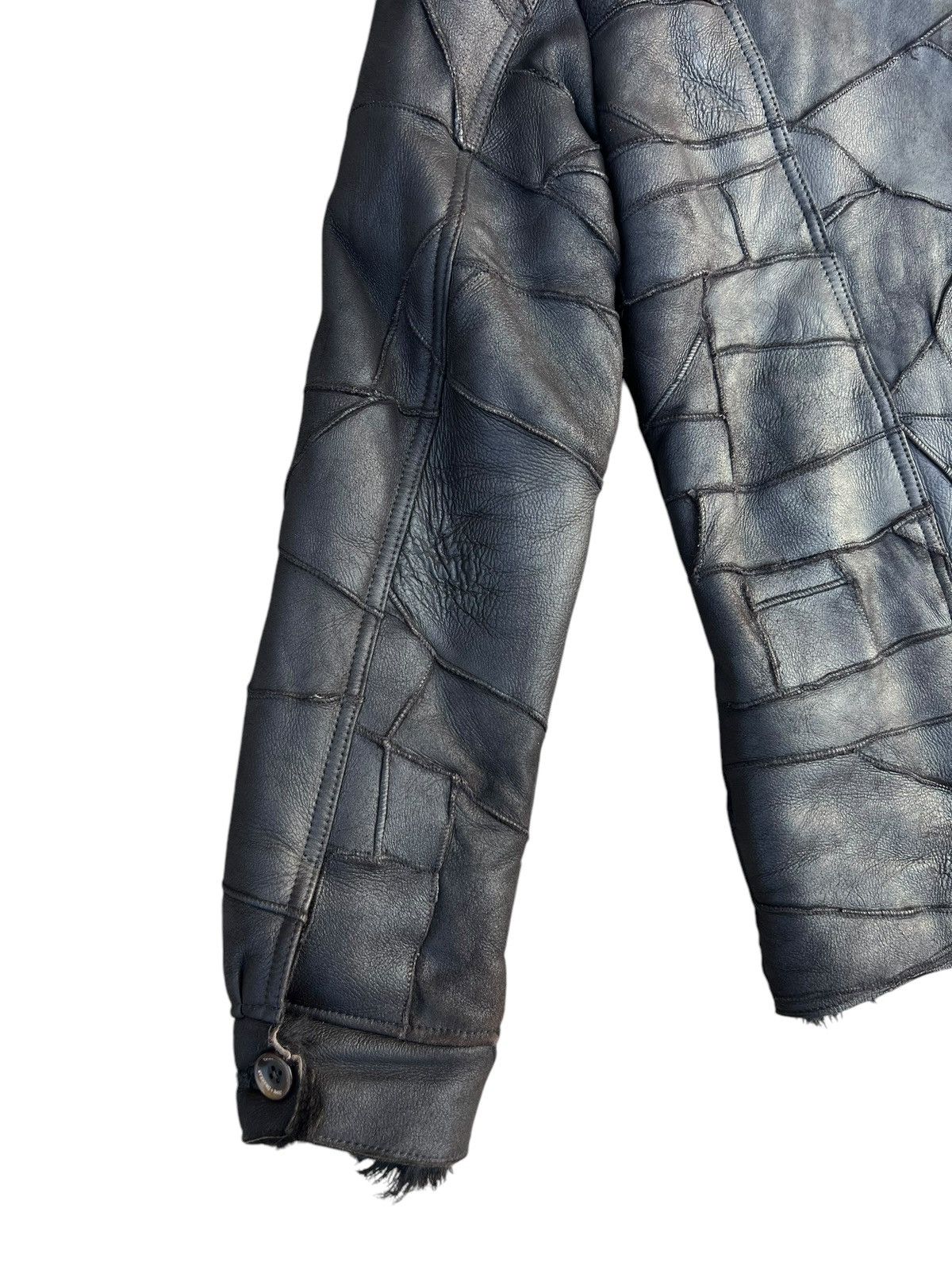 Leather Dope + Drakkar Patchwork Sheepskin Leather Shearling Jacket Size US M / EU 48-50 / 2 - 19 Thumbnail