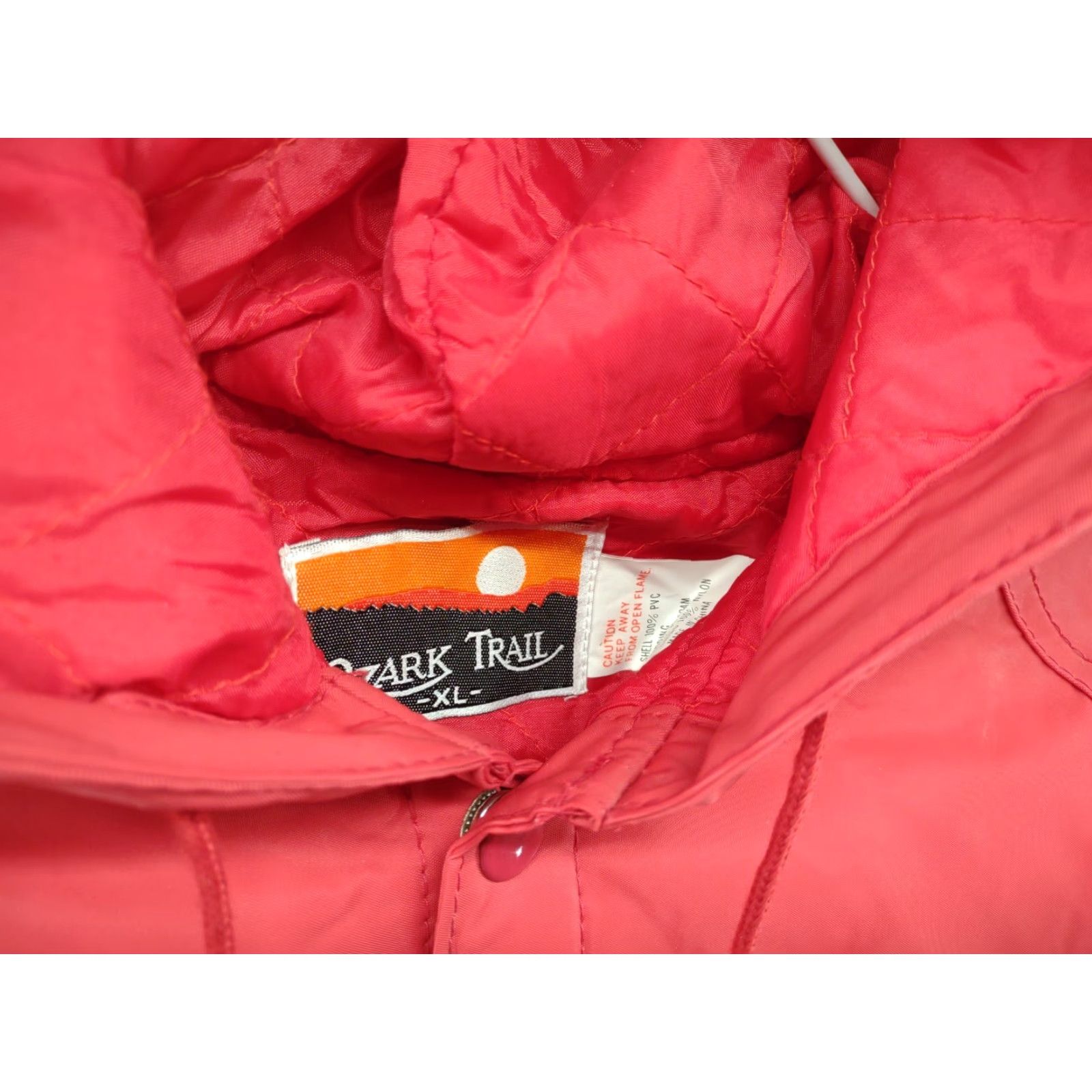 Vintage VINTAGE Ozark Trail Jacket Hoodie Raincoat Insulated Hooded Red XL Men Snap Up New Size XL Size US XL / EU 56 / 4 - 3 Thumbnail