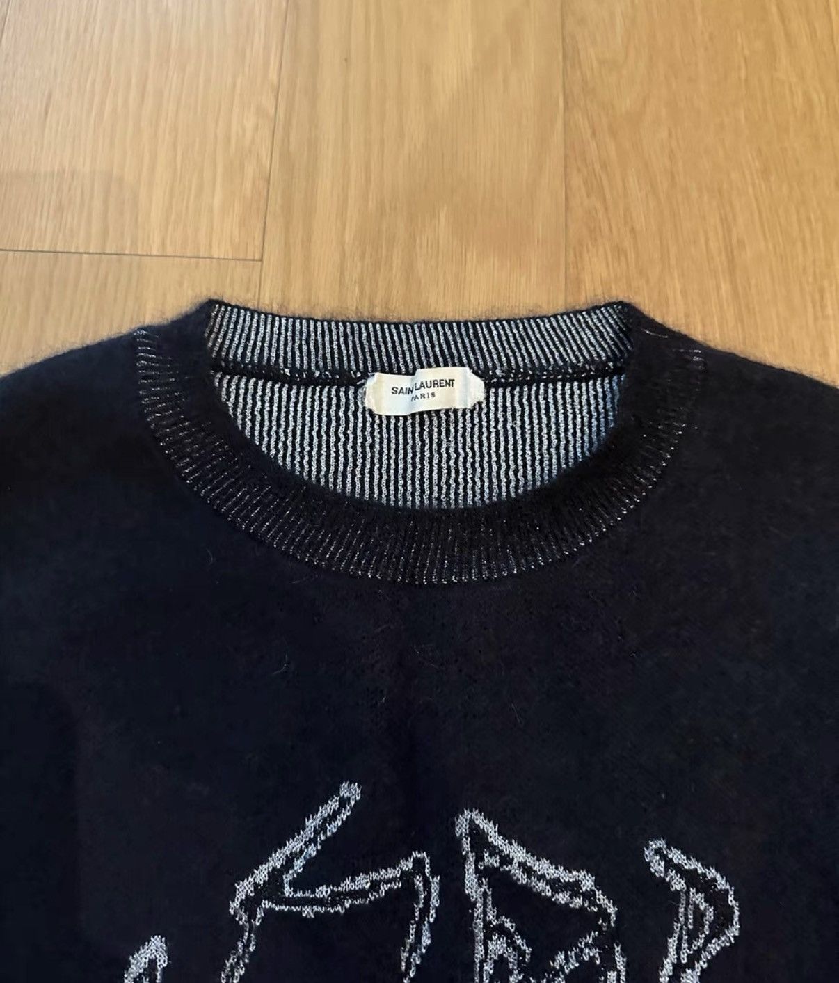 Yves Saint Laurent Yves Saint Laurent Sweater from the Hedi Slimane Era Size US M / EU 48-50 / 2 - 2 Thumbnail