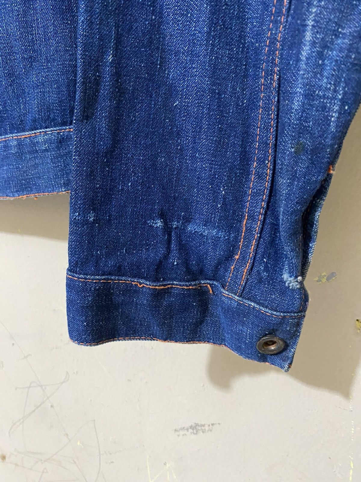 Vintage True 1940 Denim Jacket Union Made WWII Selvedge Donut Button Size US XS / EU 42 / 0 - 4 Thumbnail