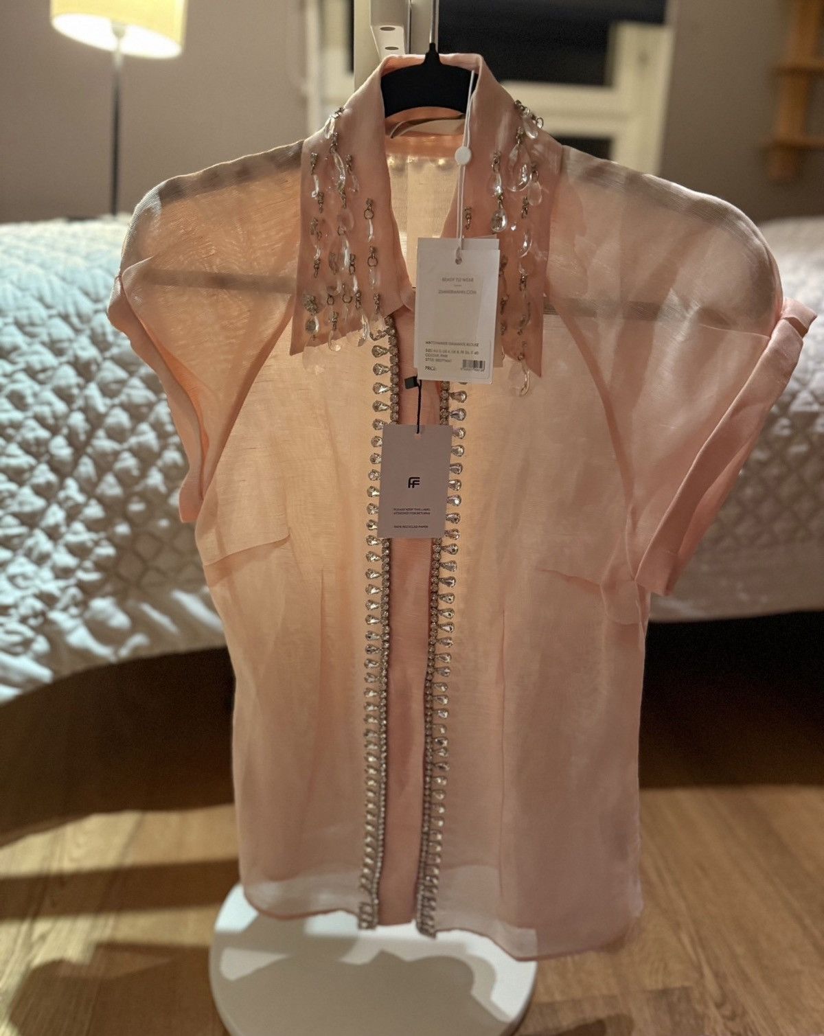 Zimmermann Zimmermann Matchmaker Diamante Blouse Size S / US 4 / IT 40 - 1 Thumbnail