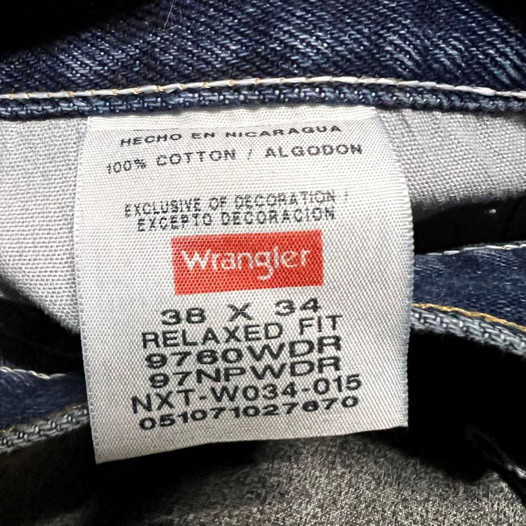 Wrangler Wrangler Jeans Pants Denim Straight Relaxed Mens 38 x34 able Size US 38 / EU 54 - 6 Thumbnail