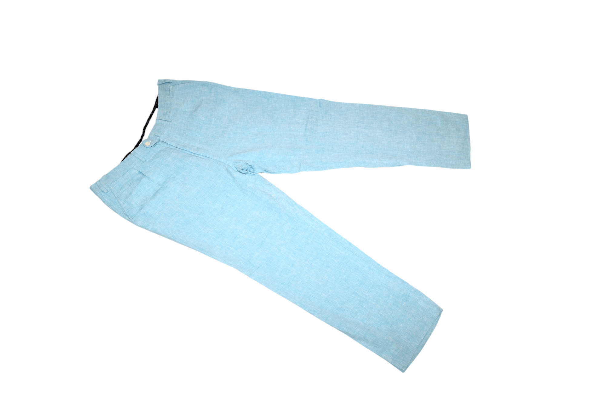 Eidos Napoli Gaiola Napoli x Massa Capri Aquamarine Pure Linen Trousers Size US 40 / EU 56 - 6 Thumbnail
