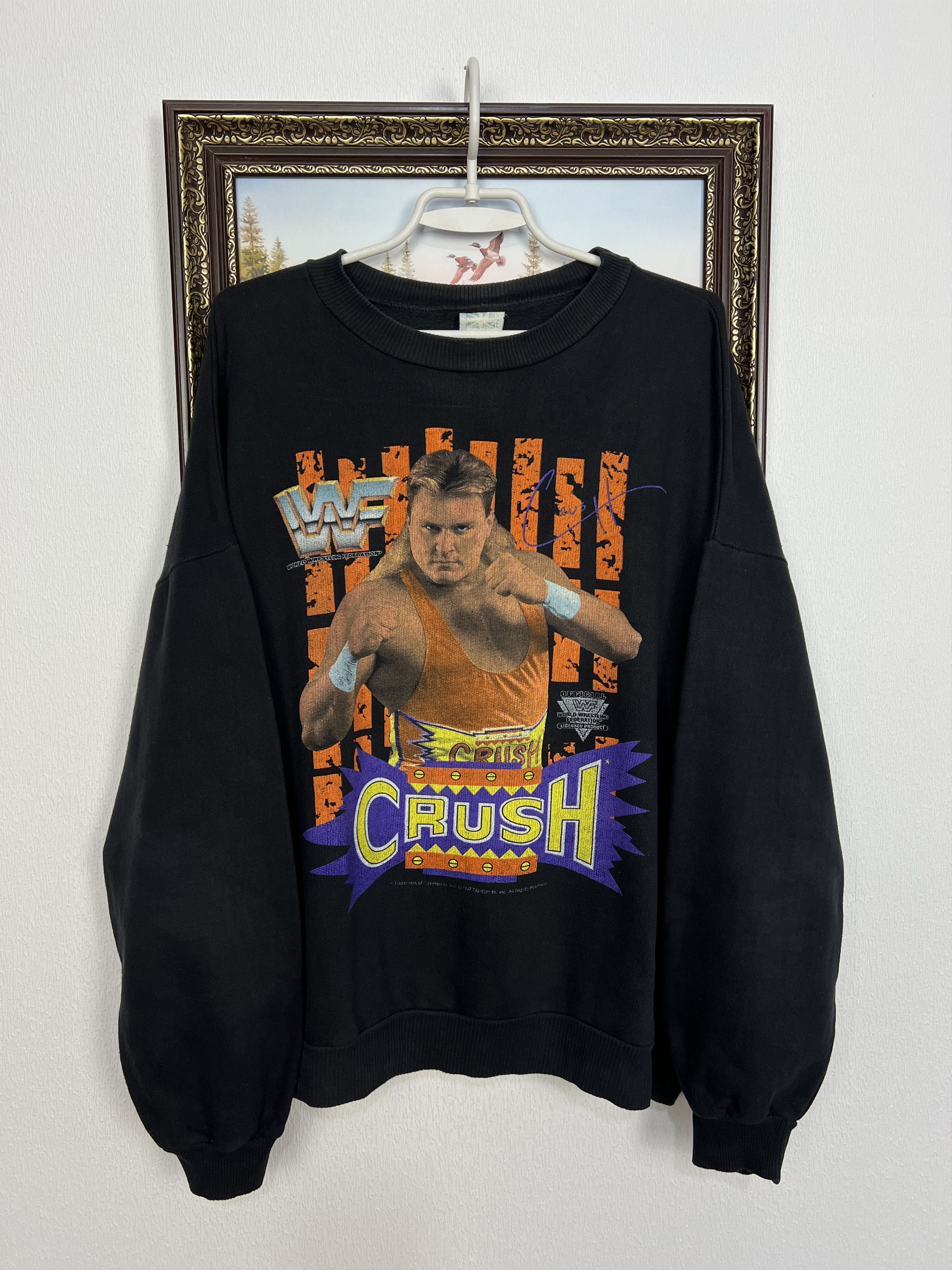 Vintage Crush WWF Wrestling Print Sweatshirt Brian Adams Crewneck Size US L / EU 52-54 / 3 - 1 Thumbnail