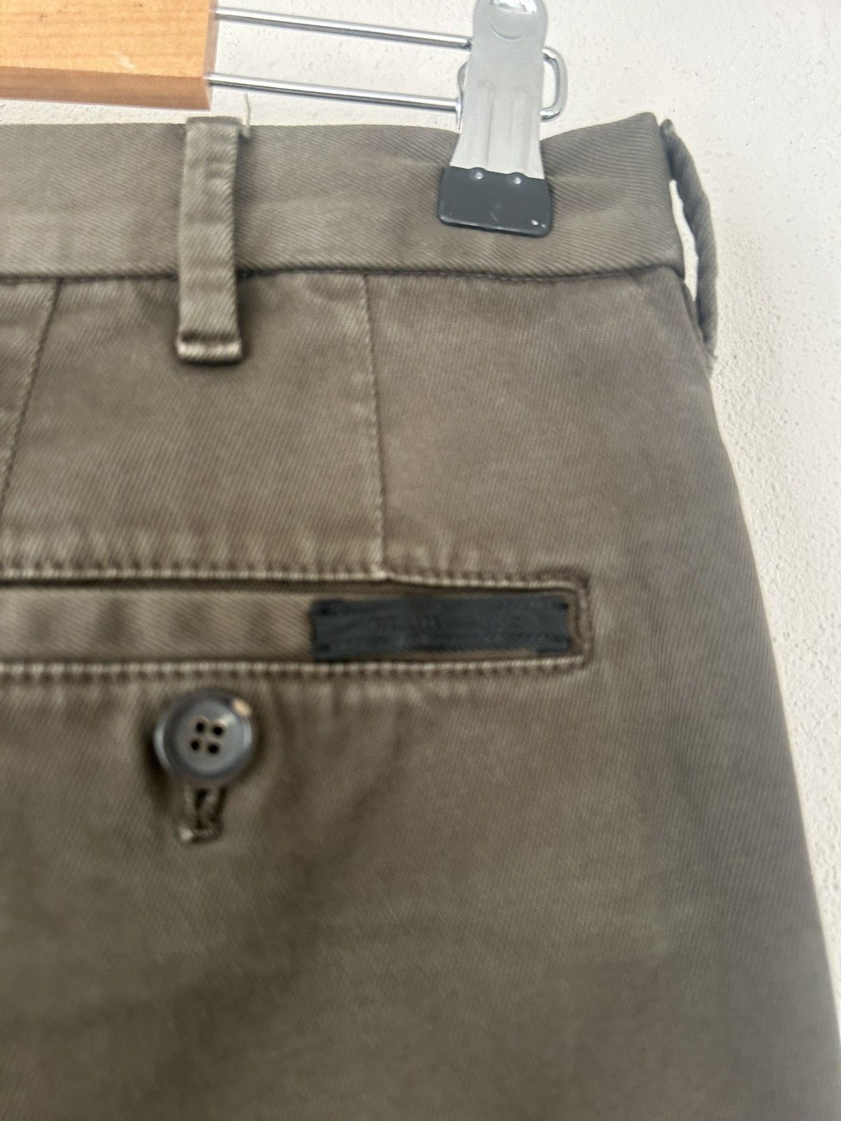 Prada Olive Green Slim-Fit Chino Pants Size US 34 / EU 50 - 11 Thumbnail