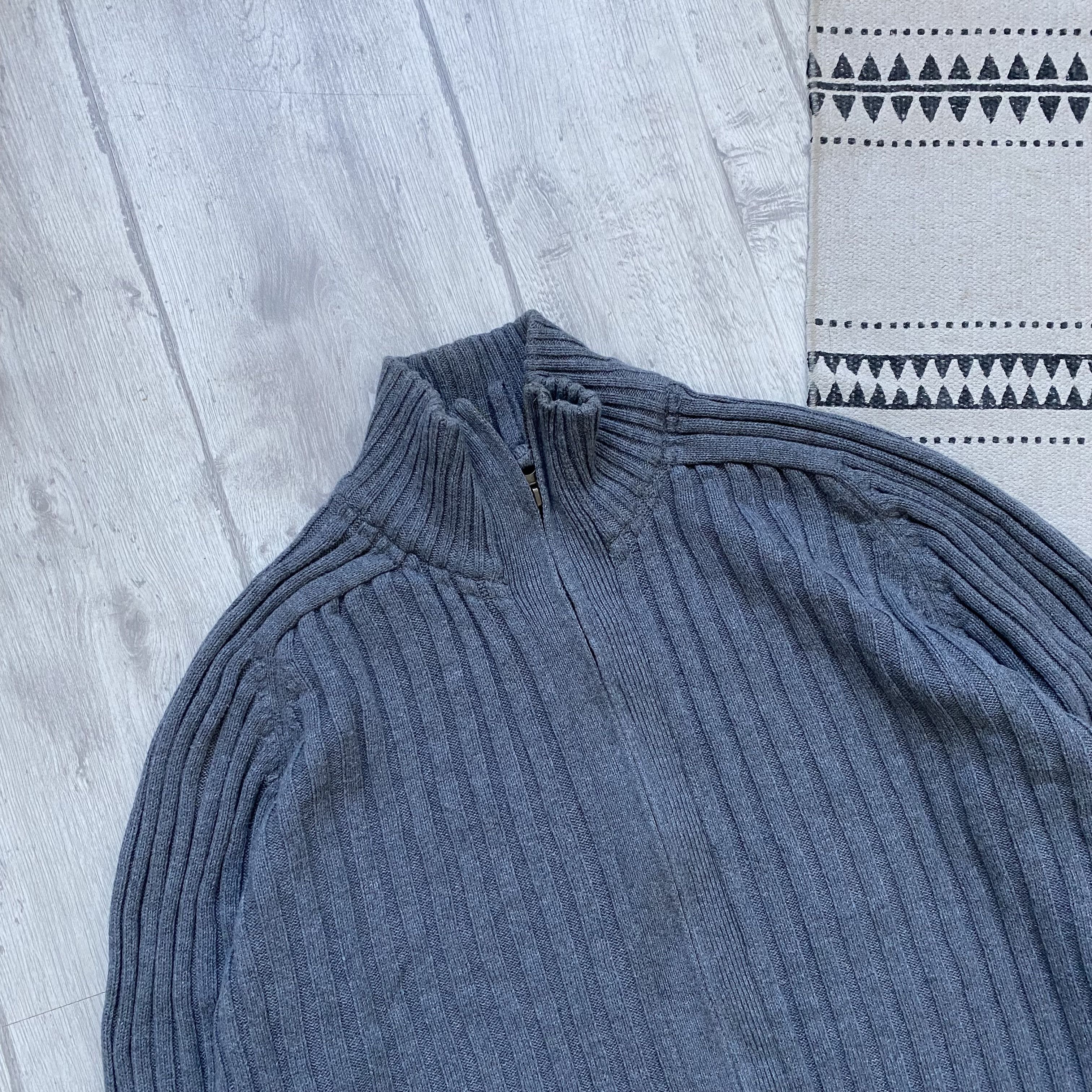 Diesel Vintage 00s Diesel style Ribbed knit zip sweater Y2K kapital Size US M / EU 48-50 / 2 - 2 Thumbnail