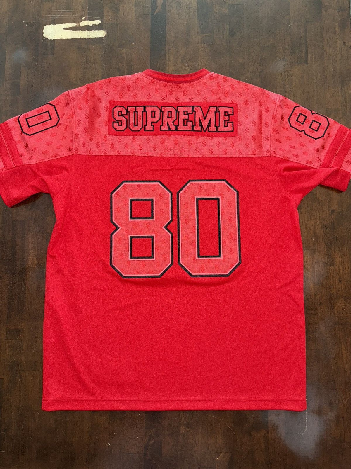 Supreme Supreme Red Monogram Football Jersey Size US L / EU 52-54 / 3 - 2 Thumbnail