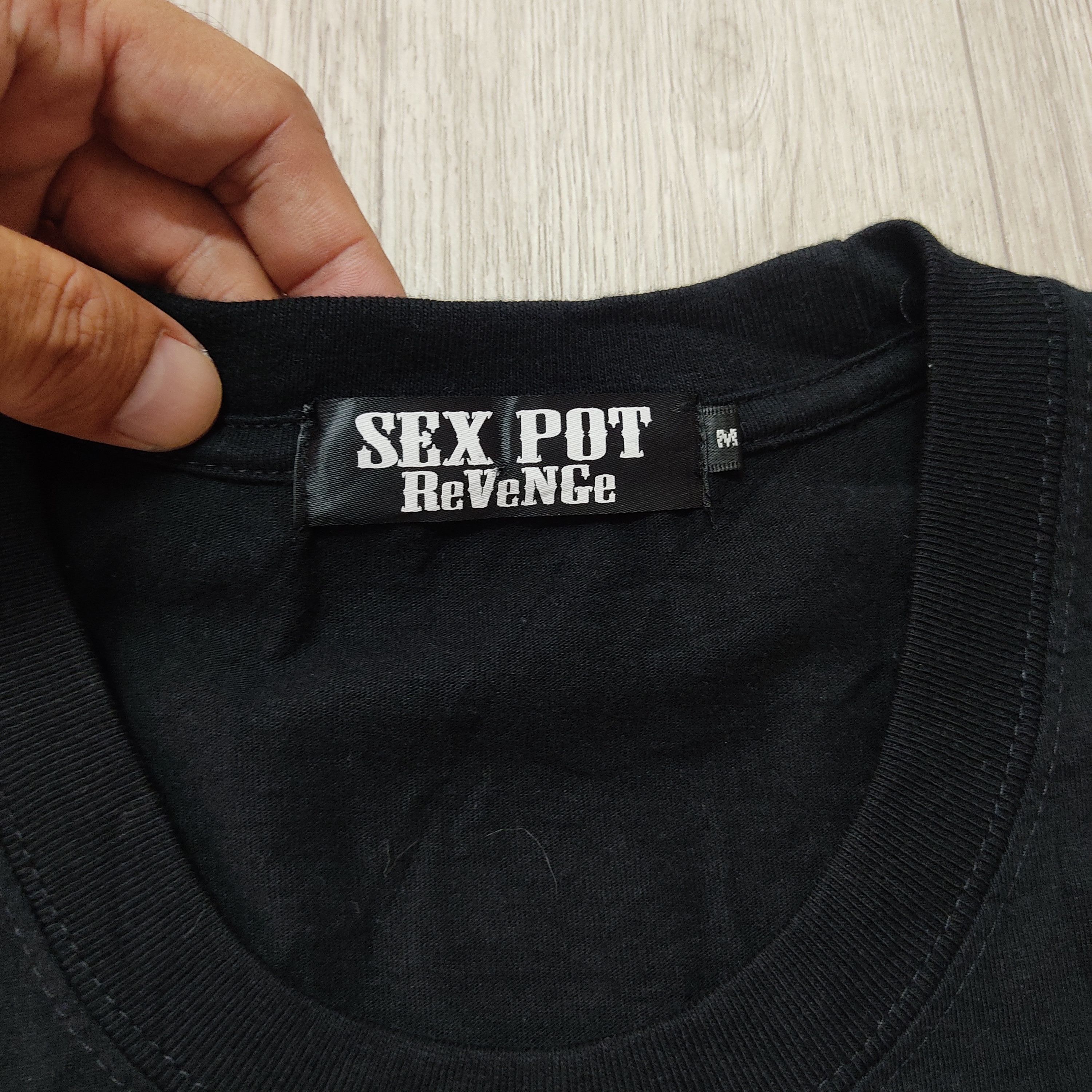 If Six Was Nine × Japanese Brand × Punk and Yo SEX POT REVENGE Punk Rock Gothic Skull T-shirt Size US M / EU 48-50 / 2 - 7 Thumbnail