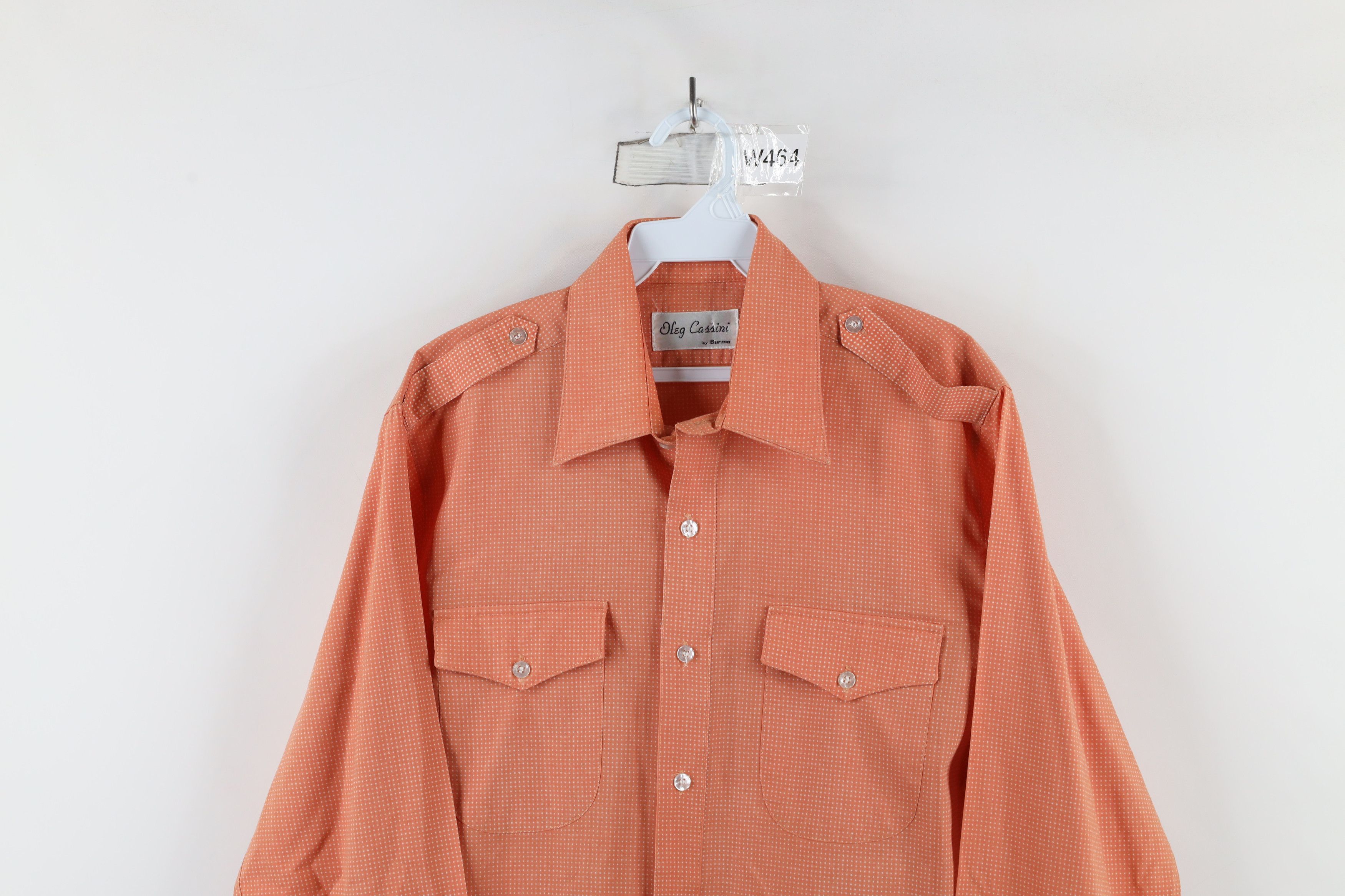 Vintage Vintage 70s Oleg Cassini Military Safari Bush Button Shirt Size US M / EU 48-50 / 2 - 2 Thumbnail