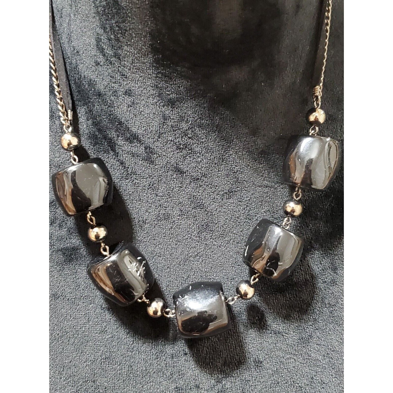 Other Women's Beaded Choker Stylish Statement Pewter Necklace Size ONE SIZE - 5 Thumbnail