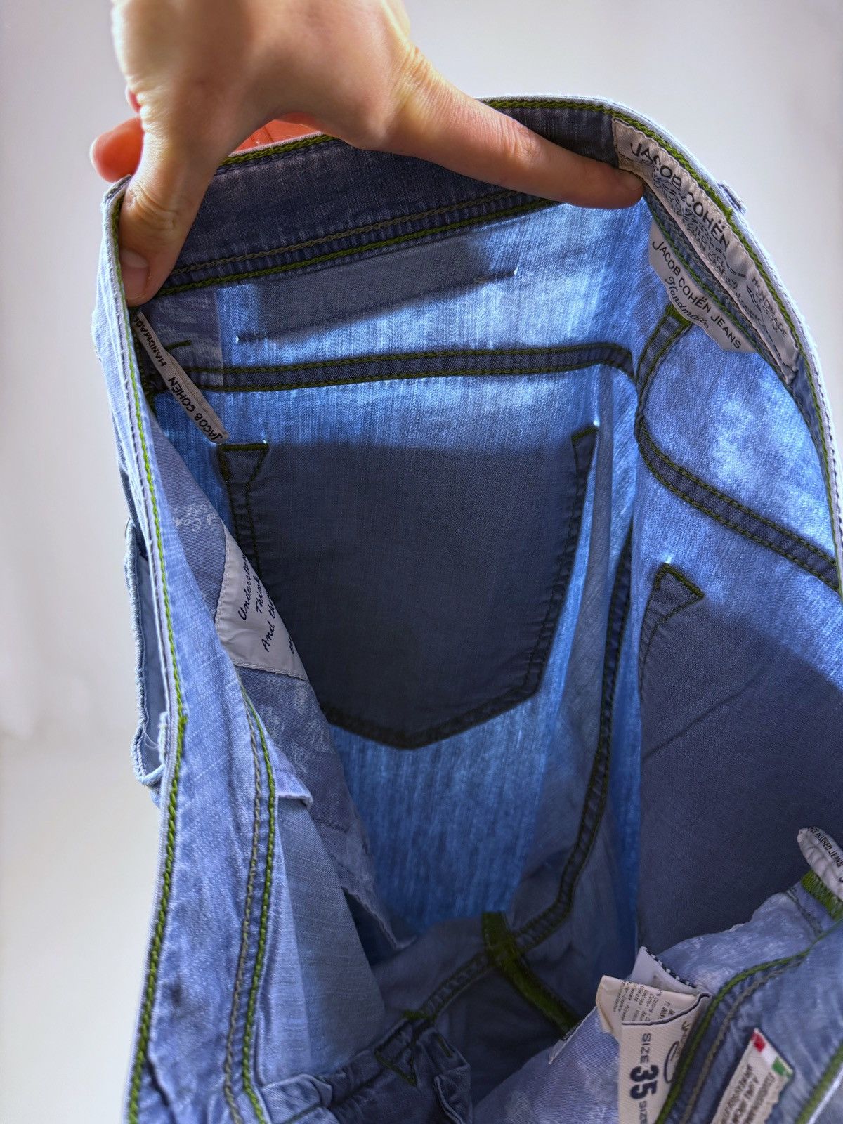 Jacob Cohen Distressed Jacob Cohen Lightweight Washed Denim Jeans Pants Size US 35 - 13 Thumbnail