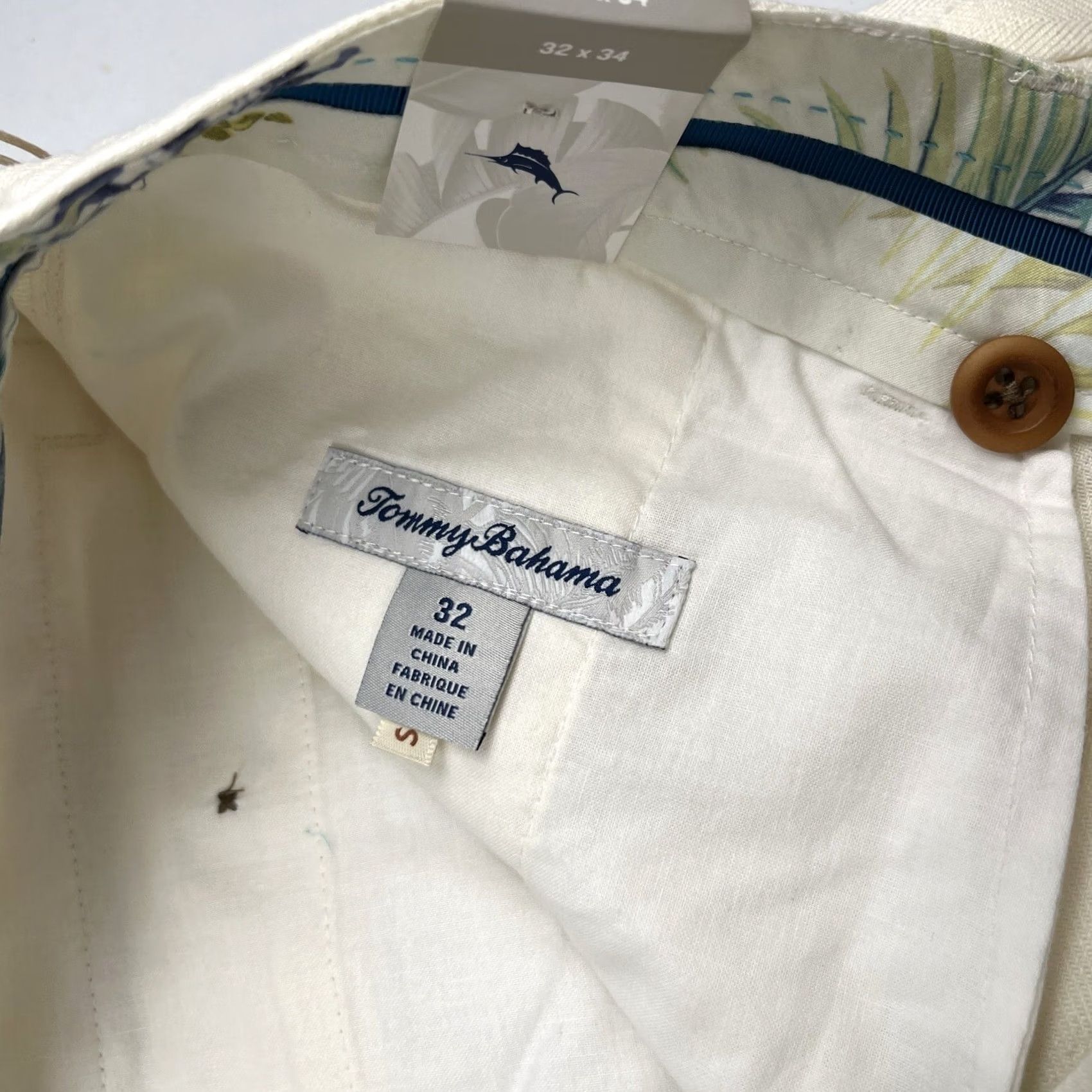 Tommy Bahama Tommy Bahama Pants Flat Front Linen Beige Lightweight Breathable Sample Dress Men Size US 32 / EU 48 - 3 Thumbnail