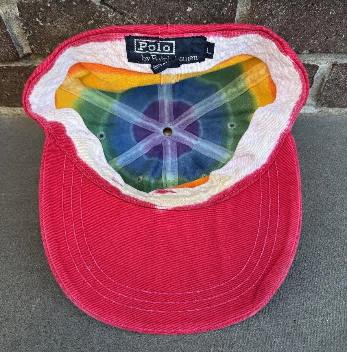 Polo Ralph Lauren Vintage Polo Ralph Lauren Rainbow Striped Fitted Hat Size L Size ONE SIZE - 2 Thumbnail