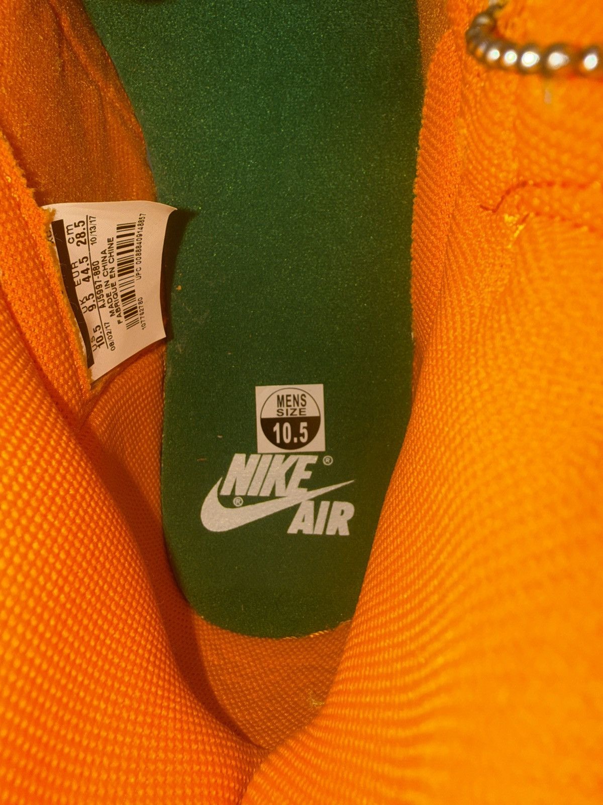 Jordan Brand Jordan 1 Retro High Gatorade Orange Peel Size US 10.5 / EU 43-44 - 6 Thumbnail