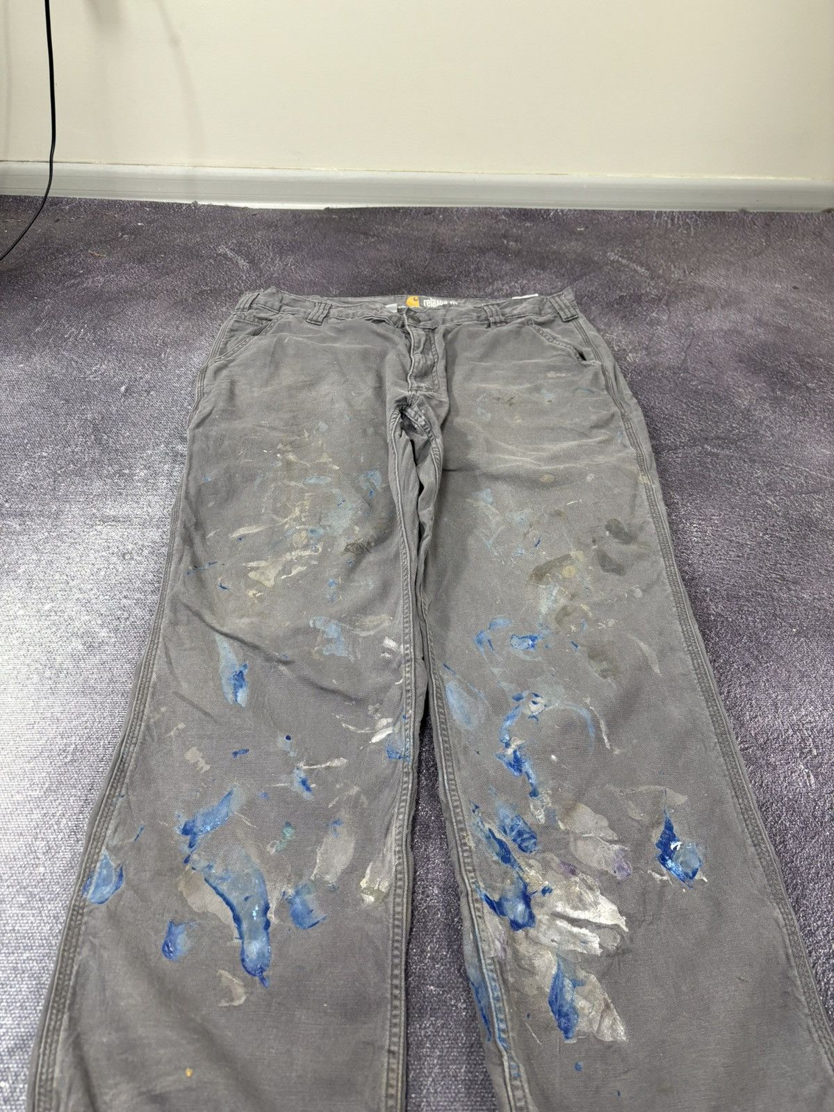 Carhartt Vintage Carhartt Painted Work USA Hype Baggy Pants Jeans Size US 38 / EU 54 - 13 Thumbnail