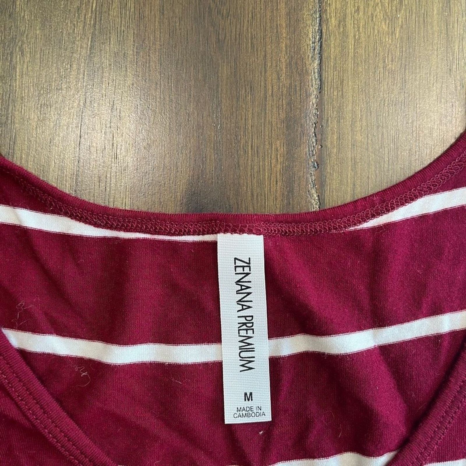 Vintage Zenana Premium Crew Neck Striped Tank Top Size M Size M / US 6-8 / IT 42-44 - 6 Thumbnail