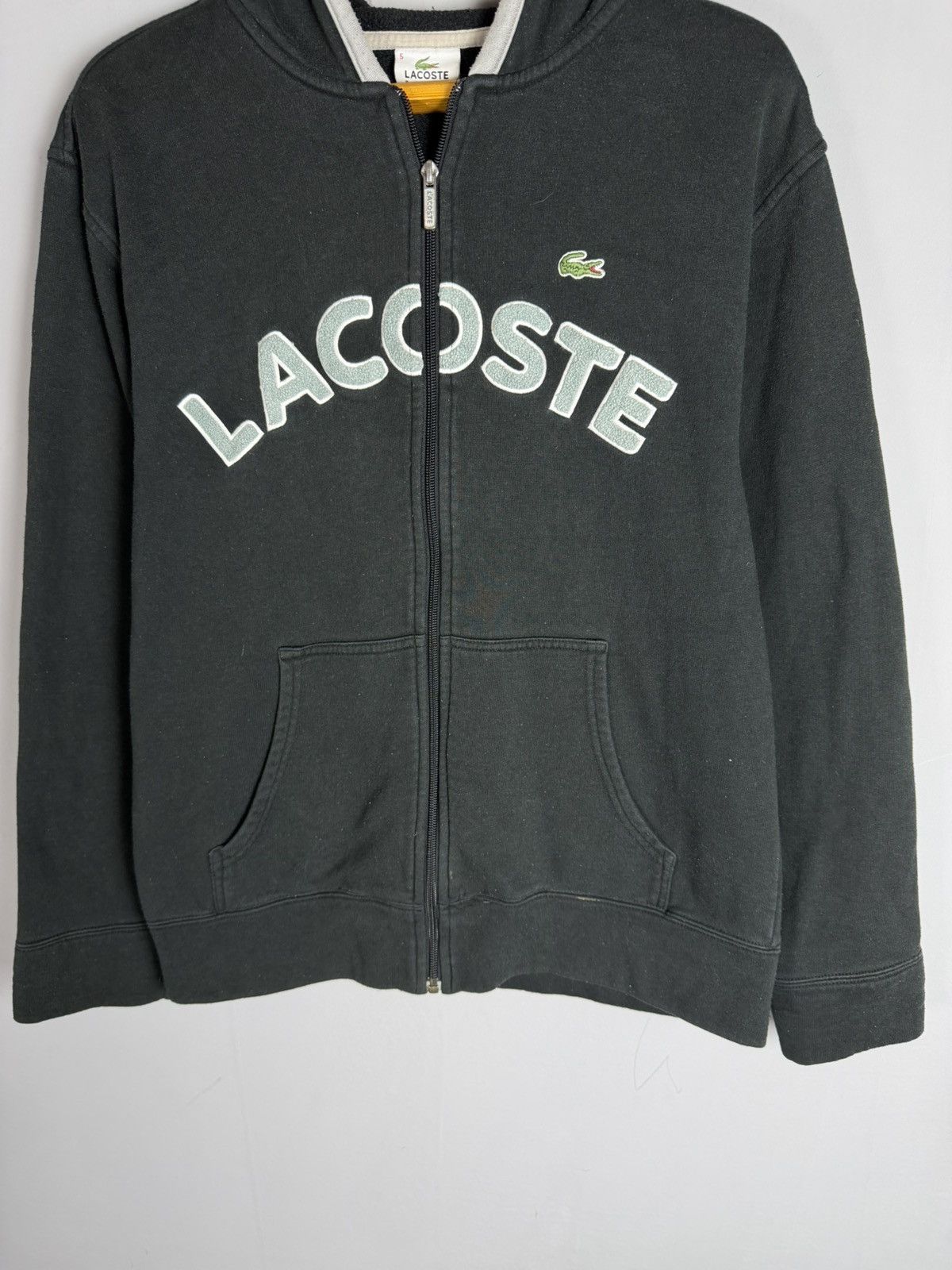 Lacoste Vintage Lacoste Hoodie big logo Size US L / EU 52-54 / 3 - 4 Thumbnail