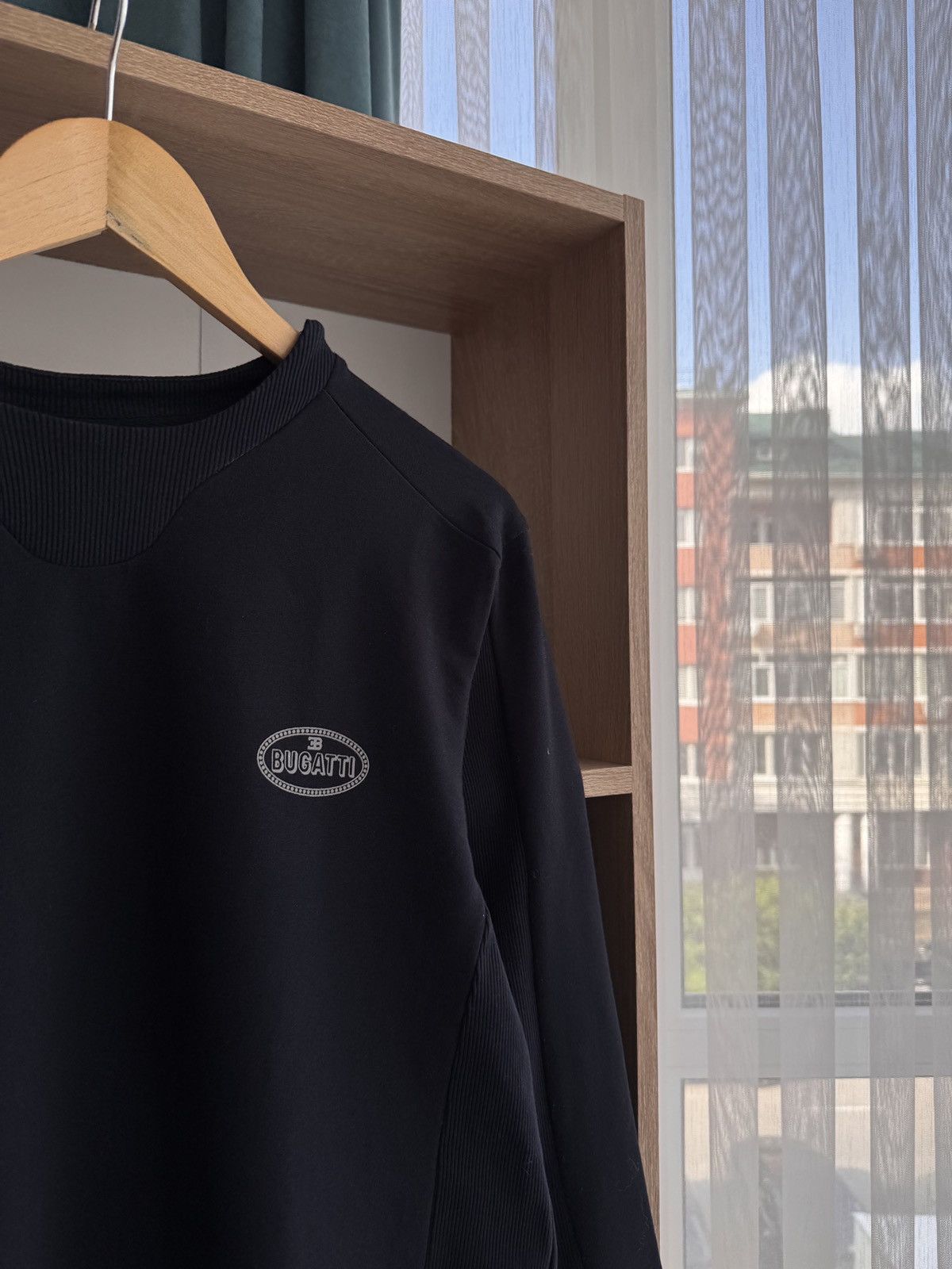 Formula 1 × Vintage Buggati 3B Veyron Racing Navy Logo Sweatshirt Size US M / EU 48-50 / 2 - 2 Thumbnail