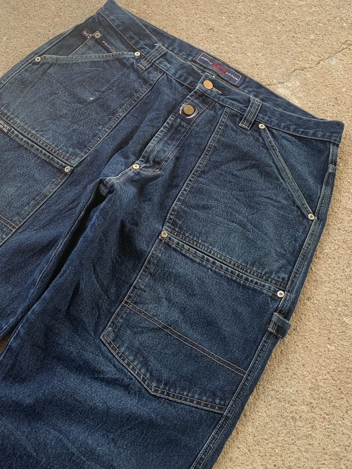 JNCO × Phat Farm Vintage Y2k phat frame carpenter jeans pants Size US 38 / EU 54 - 5 Thumbnail