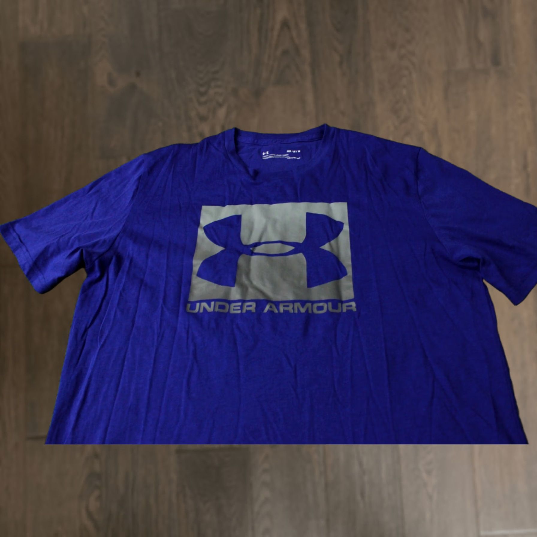 Under Armour Under Armour Original CrossFit Jersey T-Shirt Men M Blue Short Sleeve 60% Cotton 40% Polyester Size US M / EU 48-50 / 2 - 1 Thumbnail