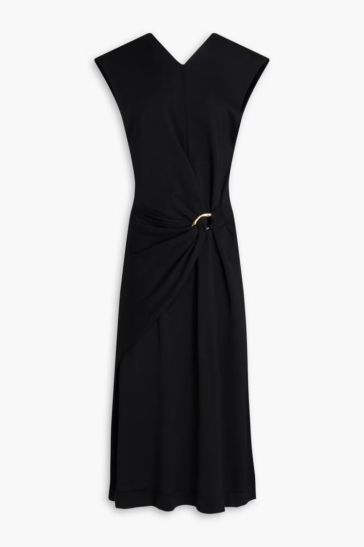 Jil Sander o1y0925 Sleeveless Midi Dress in Black Size M / US 6-8 / IT 42-44 - 1 Thumbnail