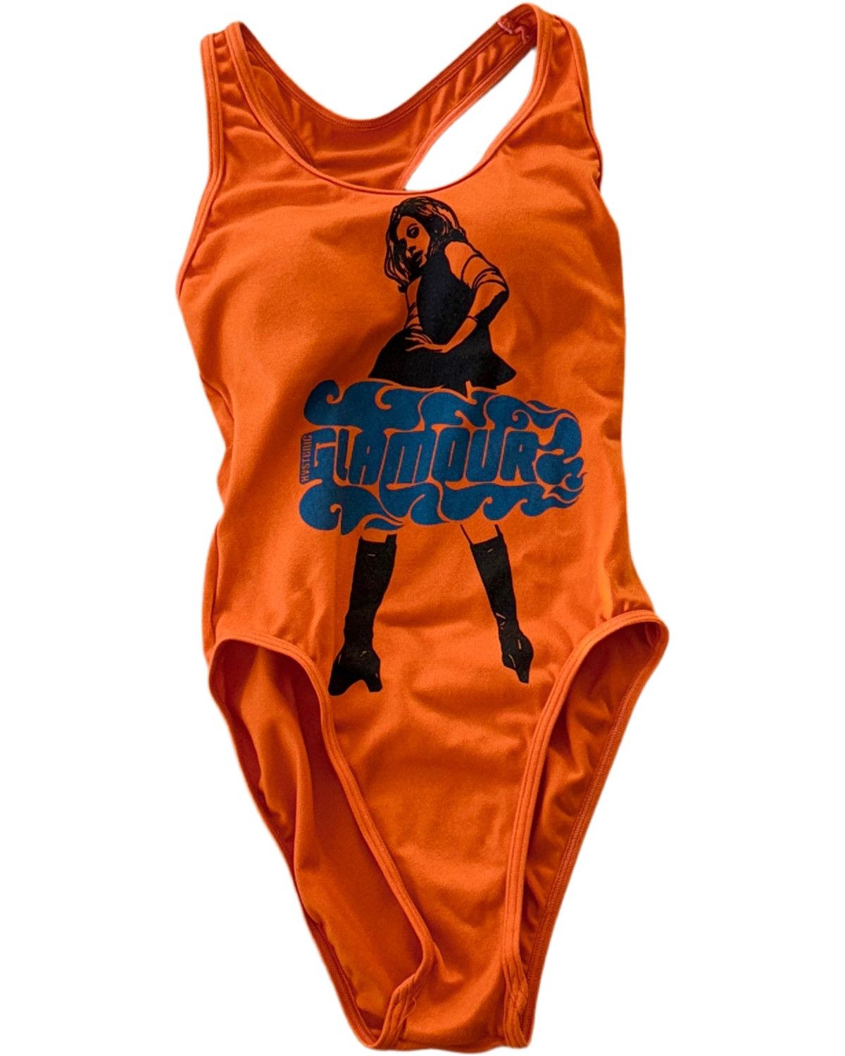 Hysteric Glamour Vintage Hysteric Glamour Orange Graphic One-Piece Swimsuit Size XS / US 0-2 / IT 36-38 - 2 Thumbnail
