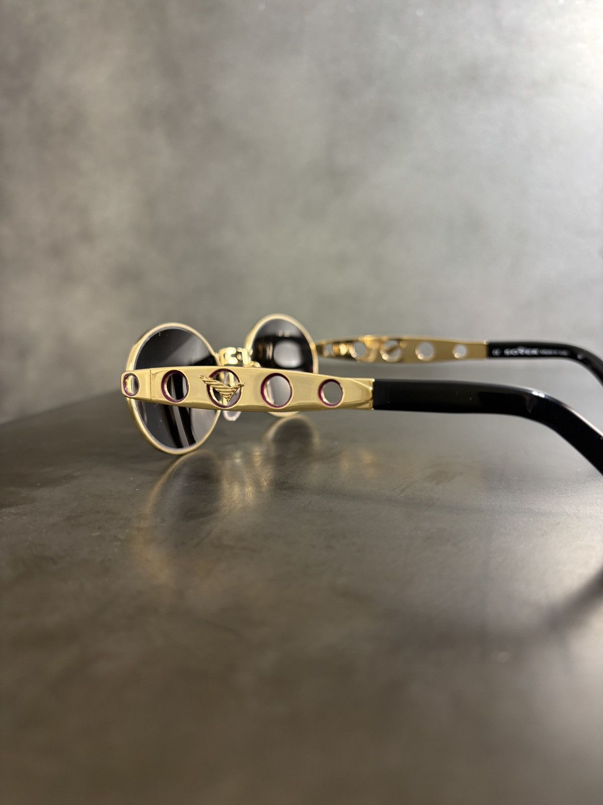 Designer NOS 1990s Sunglasses Metal JPG Diesel Sover Italy Deadstock Size ONE SIZE - 13 Thumbnail
