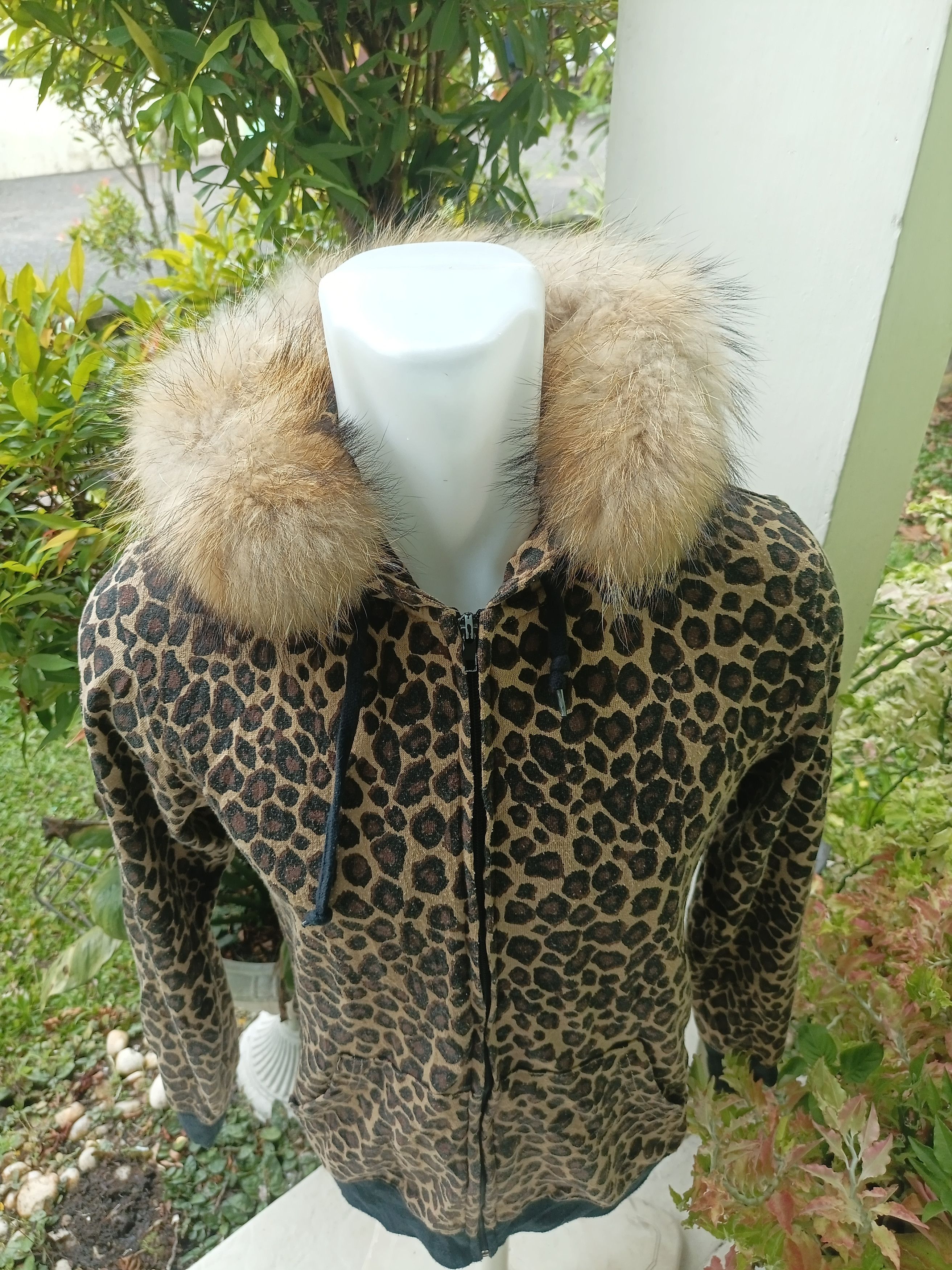 If Six Was Nine × Japanese Brand × Le Grande Bleu (L.G.B.) Y2K SHOCK NINE Leopard Ear Fur Zipper Hoodie Size US M / EU 48-50 / 2 - 24 Thumbnail