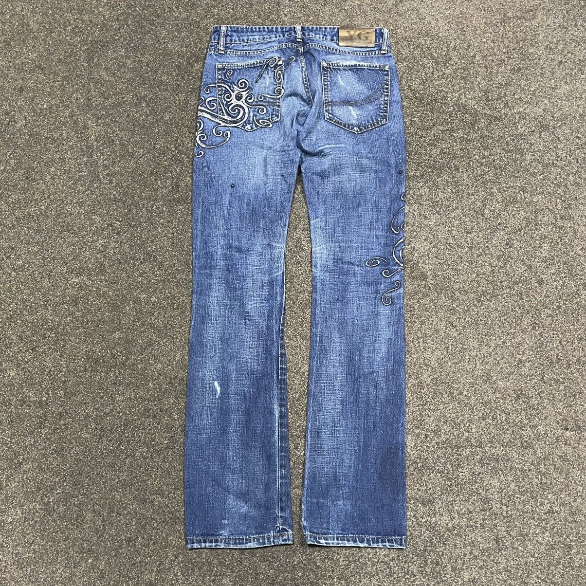 Vintage Vintage Y2K Distressed Baggy Jeans Skate Grunge Graphic 29 Size US 29 - 2 Thumbnail