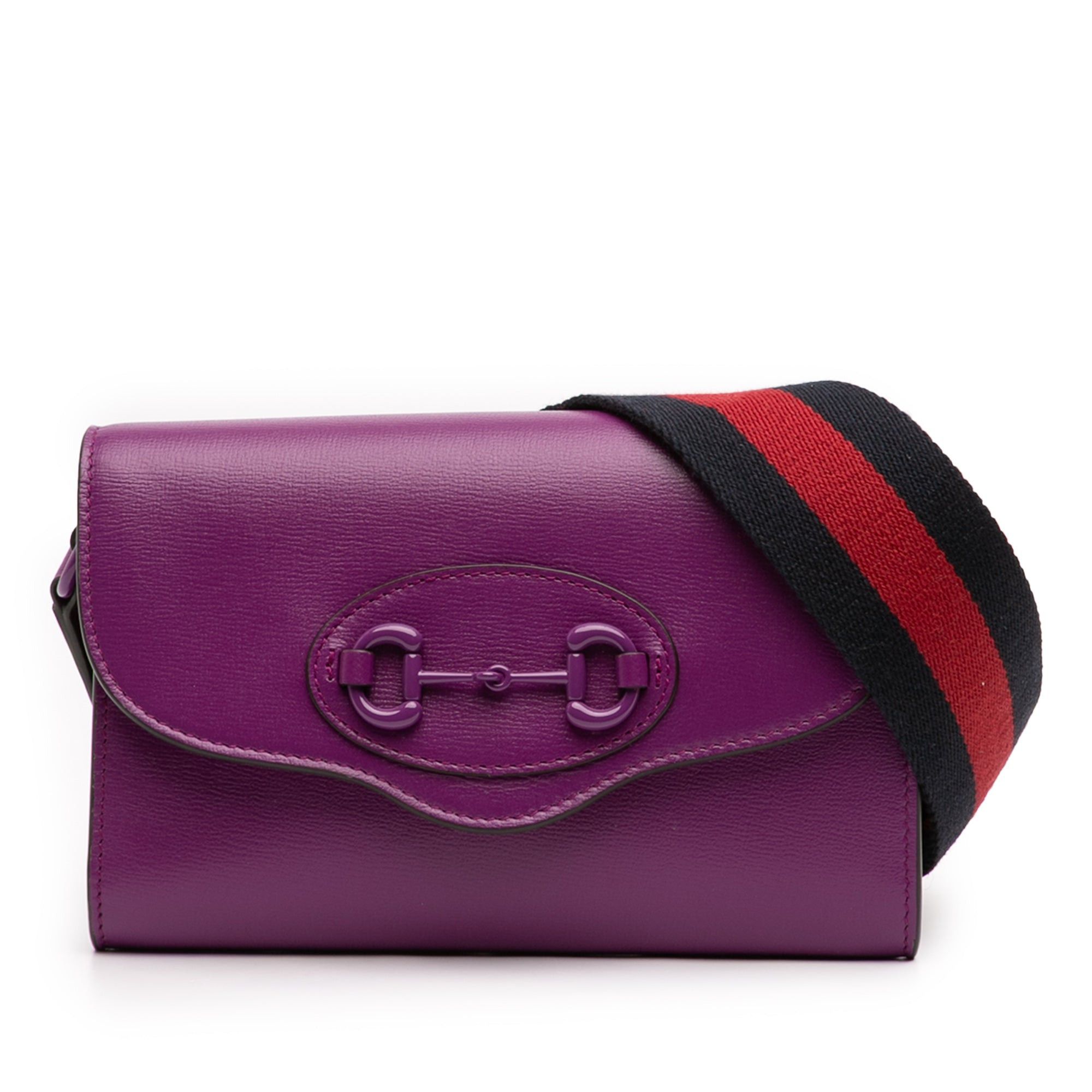 Gucci Mini Leather Horsebit 1955 Web Crossbody Size ONE SIZE - 1 Thumbnail