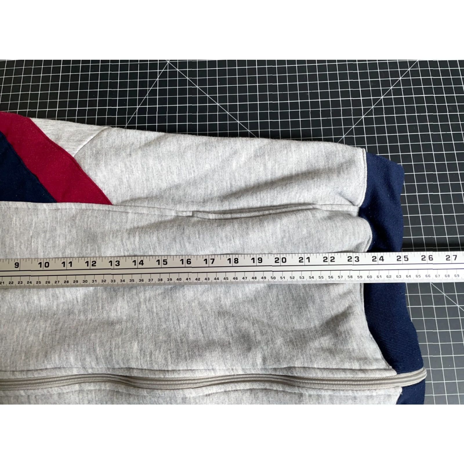 McGregor VINTAGE MacGregor Sweatshirt Adult XL Gray Striped Full Zip 80s 90s Hipster Retro Mens Size US XL / EU 56 / 4 - 6 Thumbnail