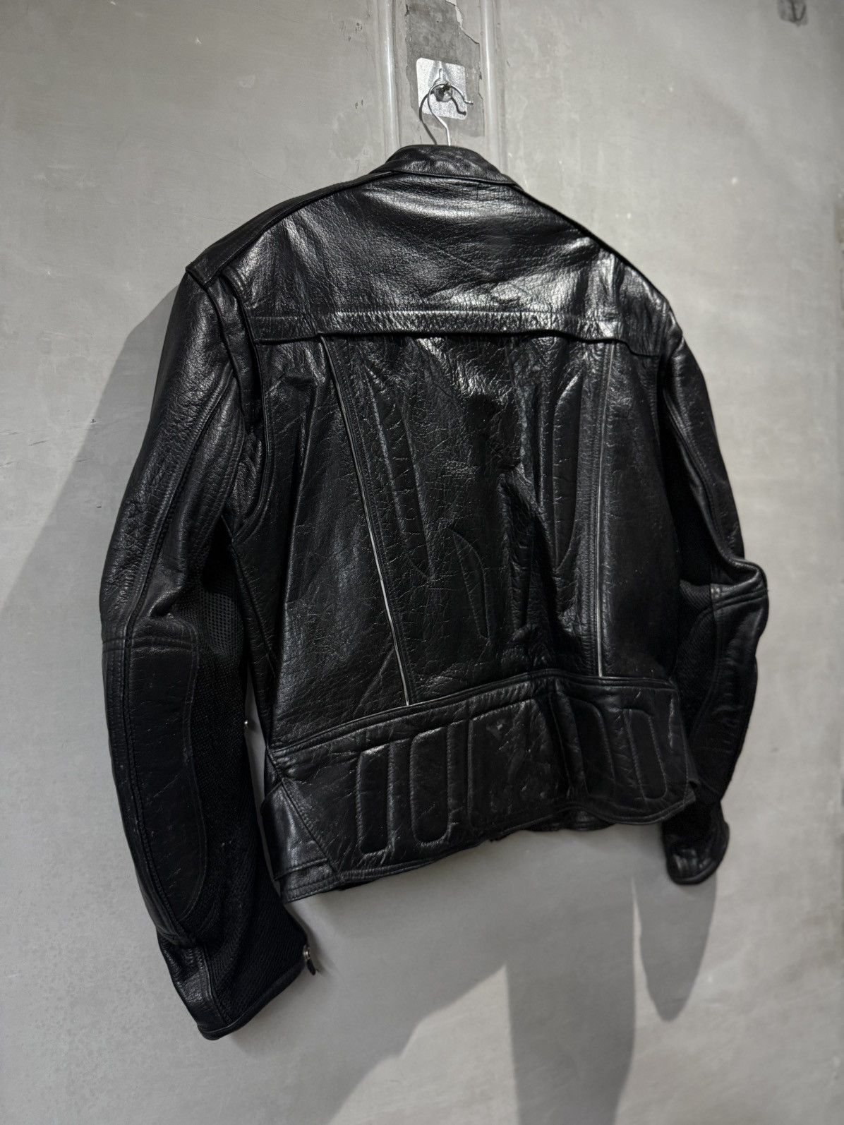 Genuine Leather vintage cyber leather moto jacket backlash kmrii if6was9 Size US XL / EU 56 / 4 - 8 Thumbnail