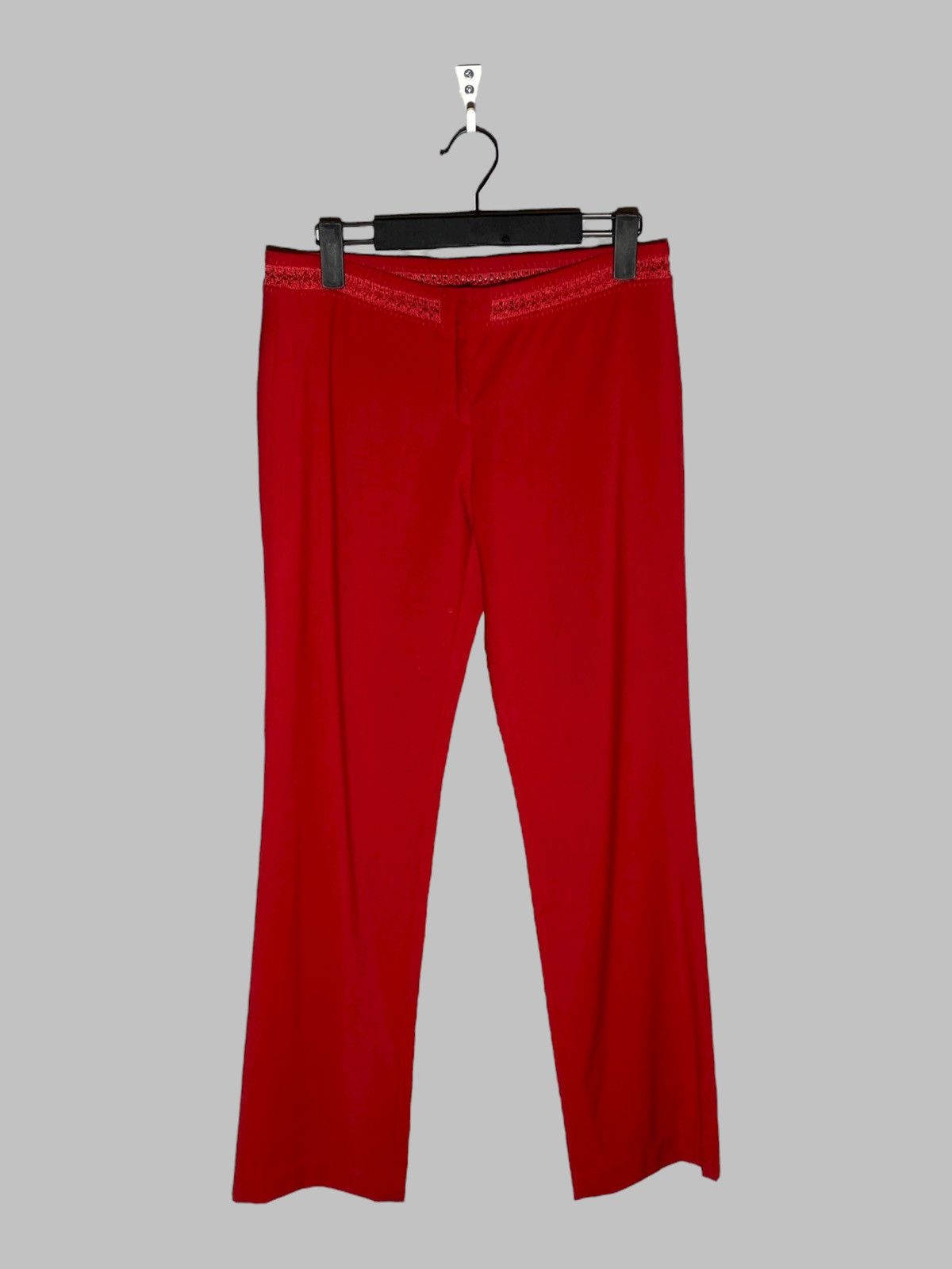 Versace Gianni Versace Vintage 90s Hot Red Classic Pants Size 27" / US 4 / IT 40 - 1 Thumbnail